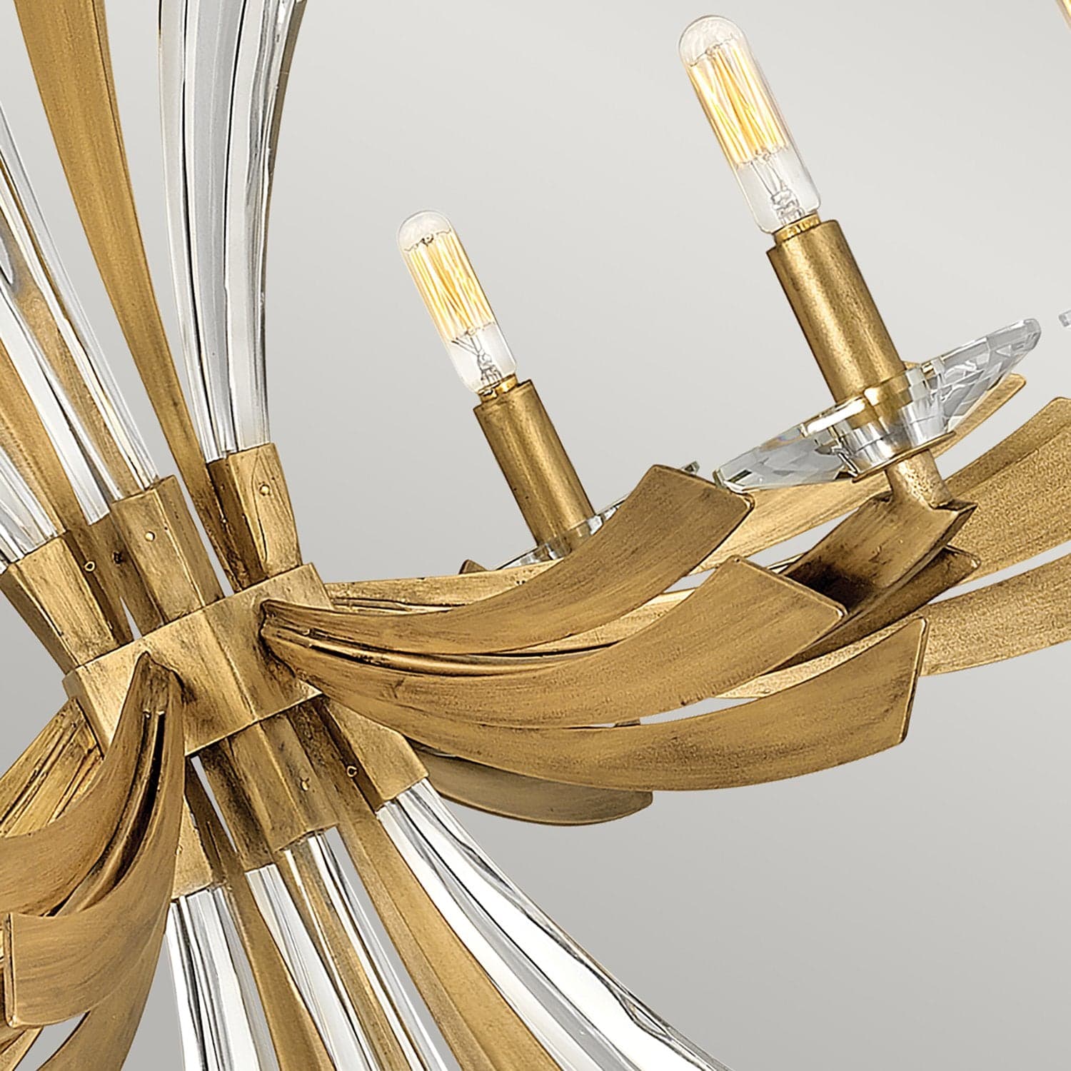 Lampadario Industrial Nordico Vida Acciaio Oro Brunito 6 Luci E14 in Lampadari LuceArt - Montecorvino Pugliano, commercioVirtuoso.it