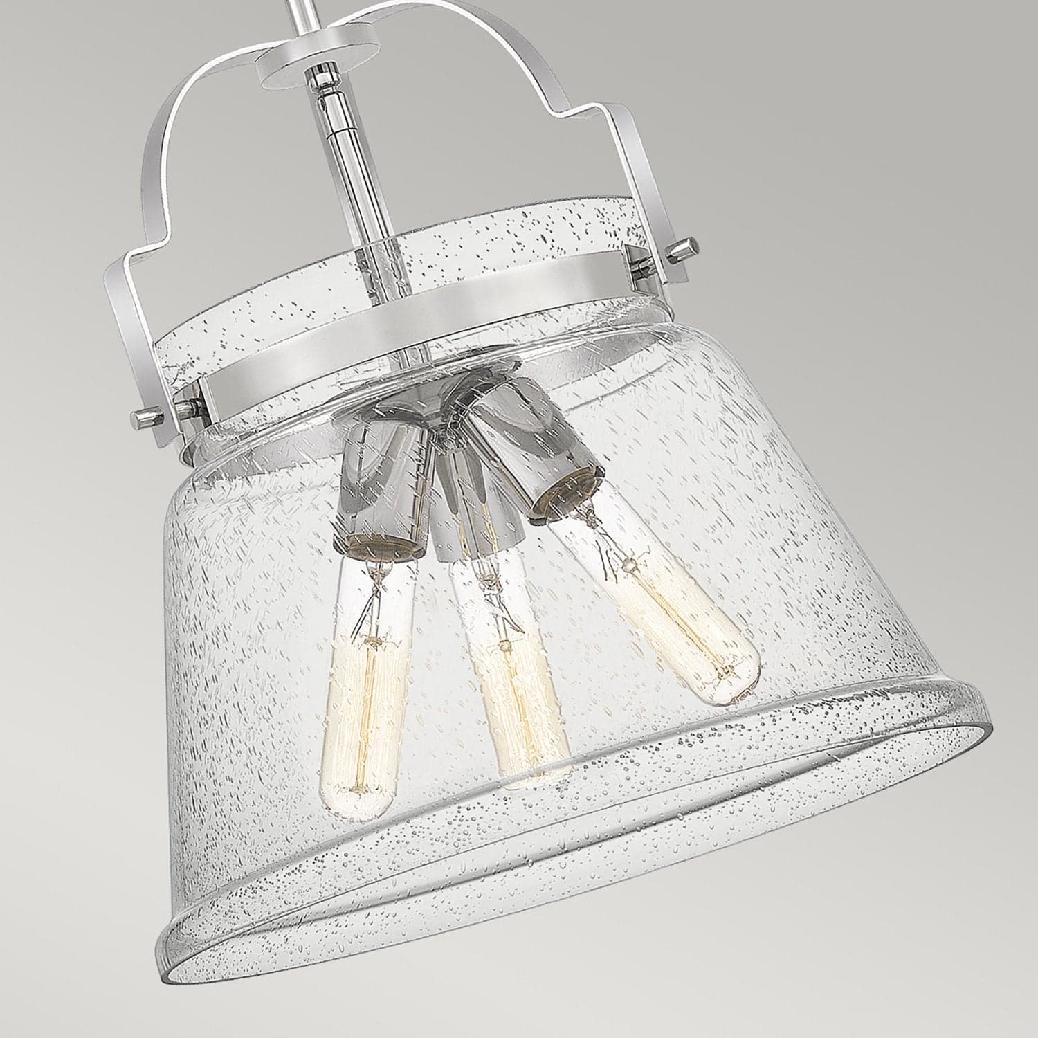 Lampadario Contemporaneo Wimberley Acciaio Cromo Lucido 3 Luci E27 in Lampadari LuceArt - Montecorvino Pugliano, commercioVirtuoso.it