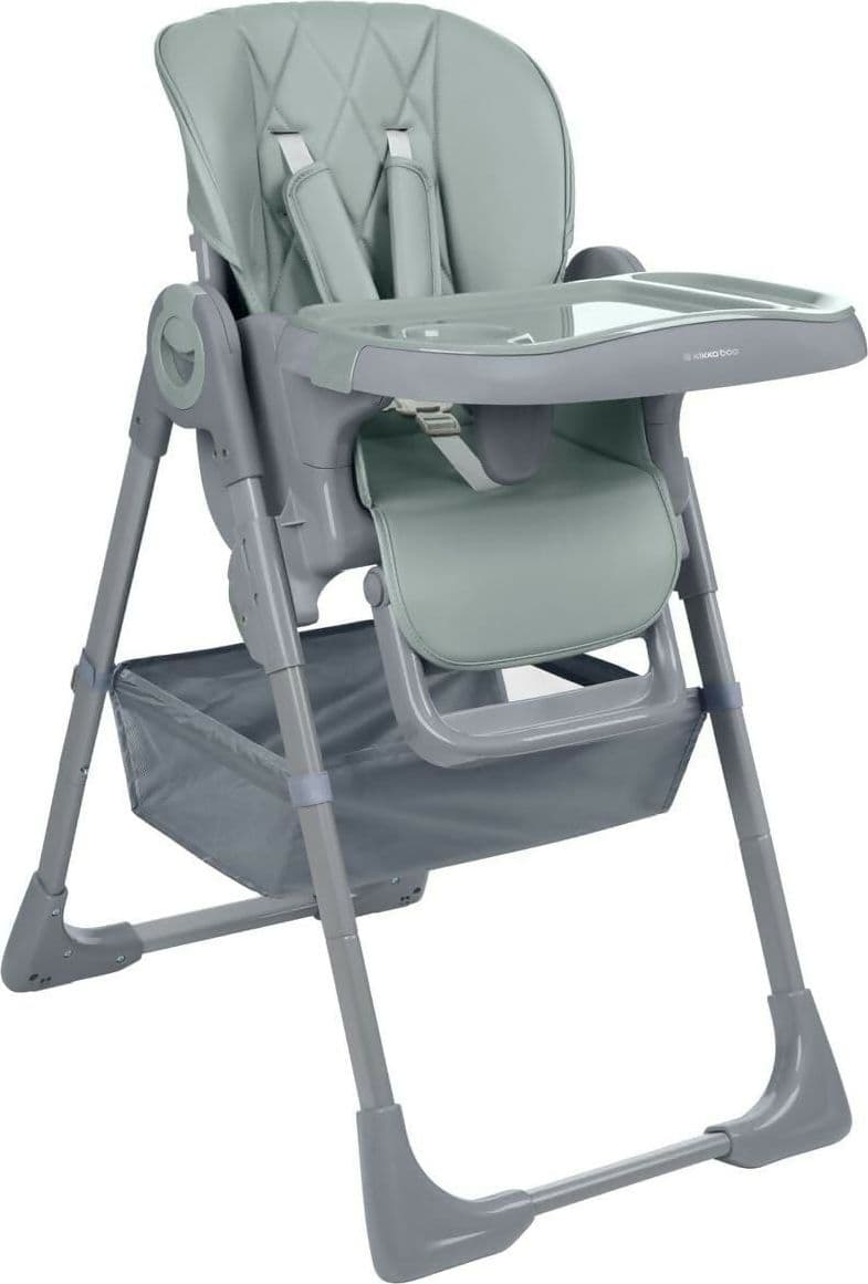 KIKKABOO Seggiolone COMFY+ , regolabile in altezza, con cinture, doppio vassoio, pieghevole, chiusura compatta, comodo, colore MINT, verde menta in Seggioloni Sanitaria Gioia del Bimbo - Villa San Giovanni, commercioVirtuoso.it
