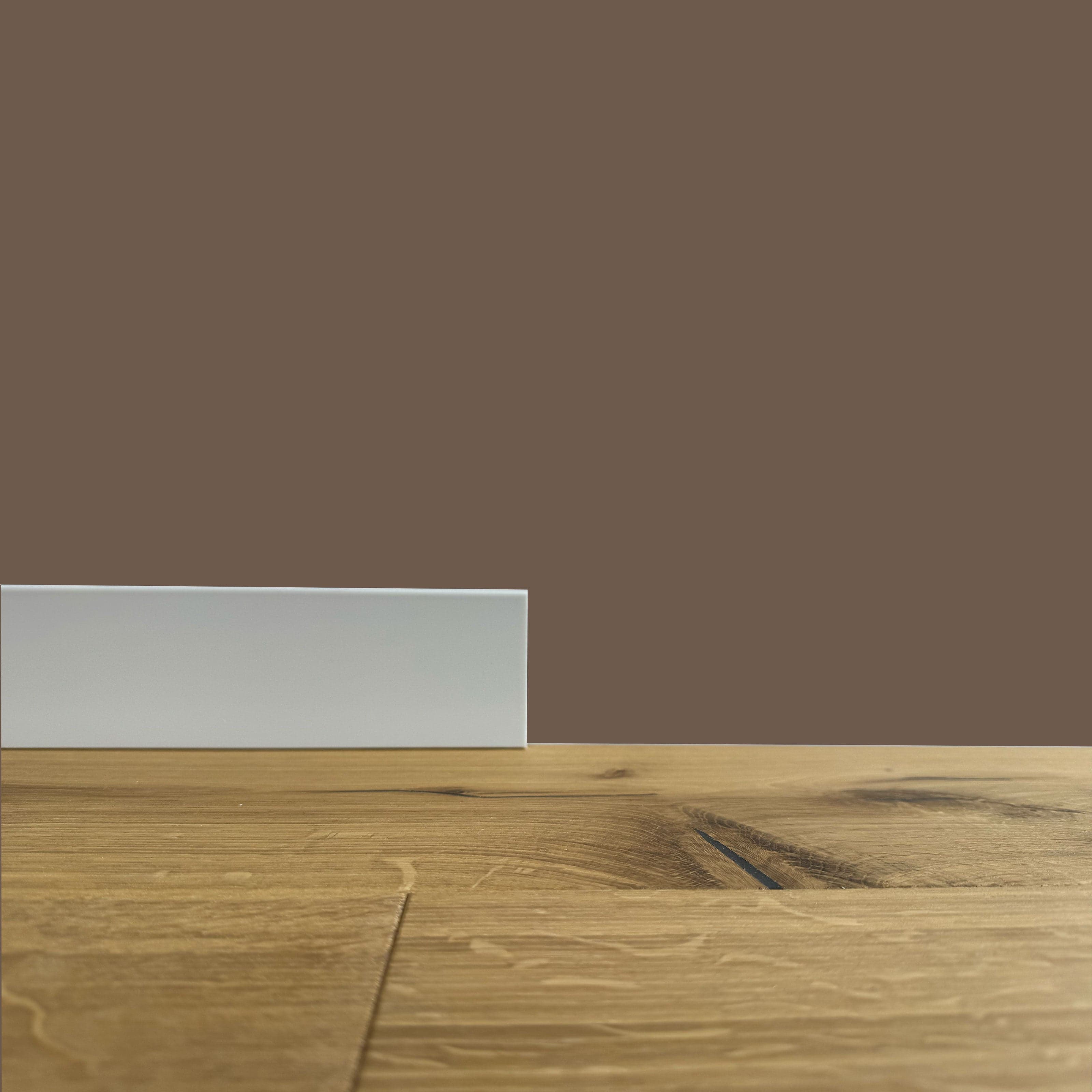 ***FINE SERIE al metro*** Battiscopa Zoccolino "SQUADRATO" in Duropolimero Polistrutturato Bianco 70x10 - Eternal Parquet