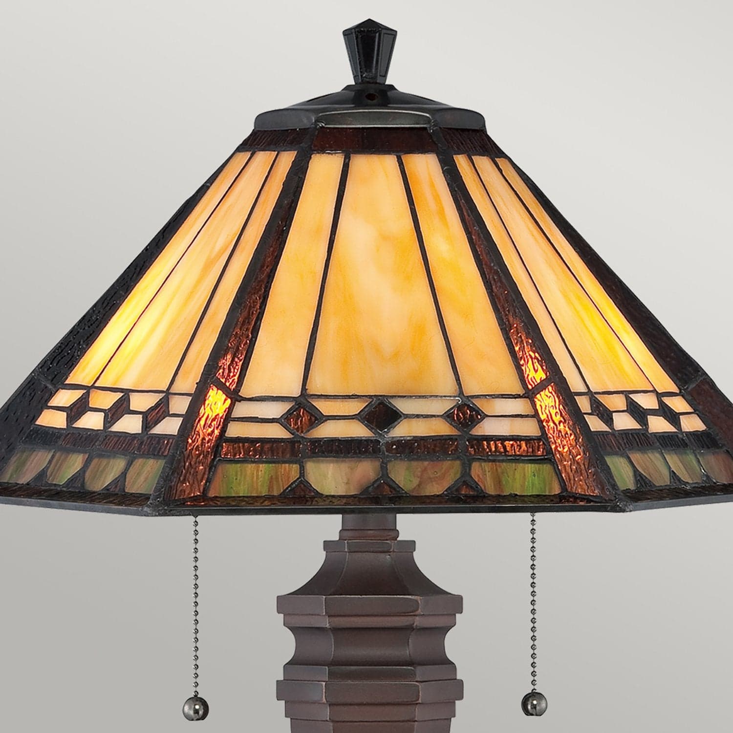 Lampada Da Scrivania Tiffany Arden Metallo Patina Di Bronzo 2 Luci E27 in Lampade da tavolo e abat-jour LuceArt - Montecorvino Pugliano, commercioVirtuoso.it