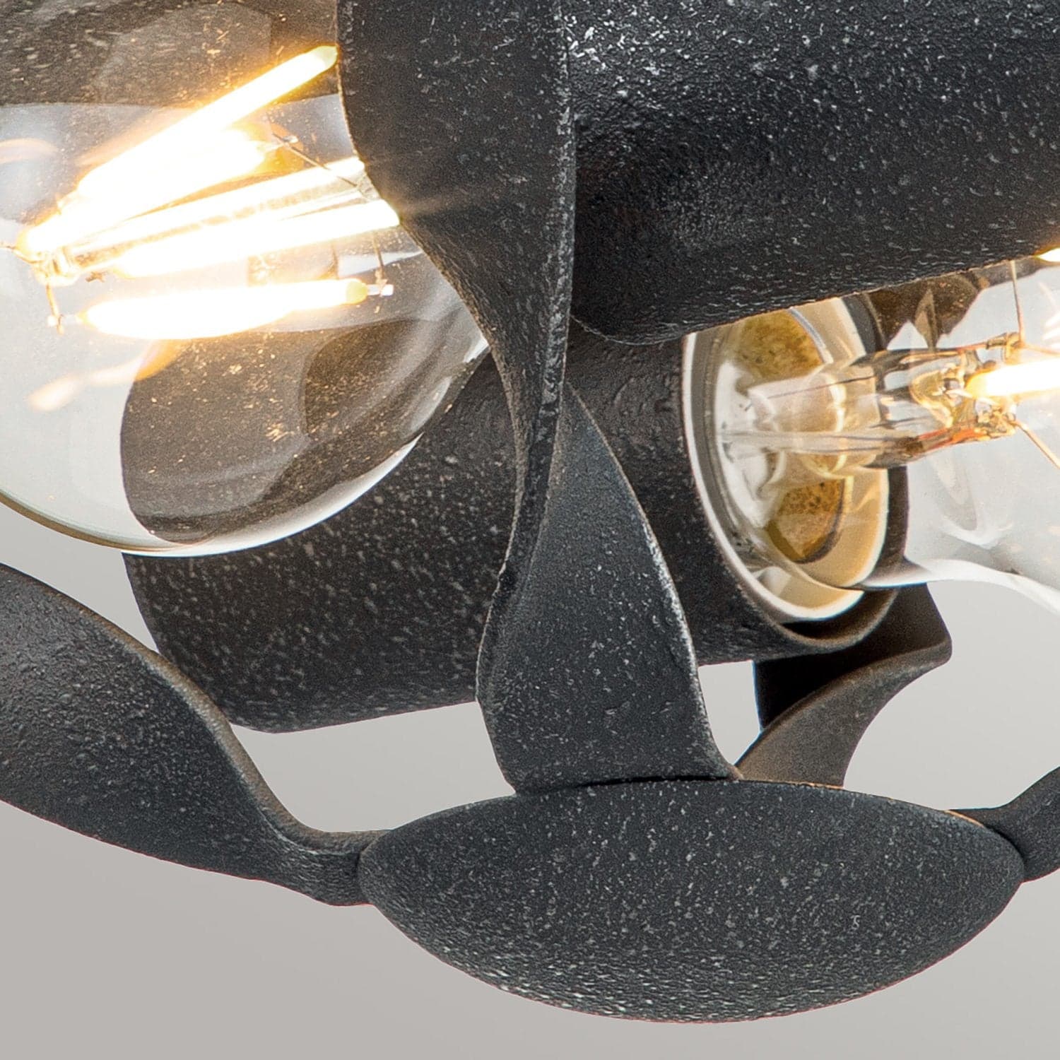 Plafoniera Industrial Nordica Bradbury Acciaio Grigio Cenere 2 Luci E14 in Faretti da soffitto LuceArt - Montecorvino Pugliano, commercioVirtuoso.it
