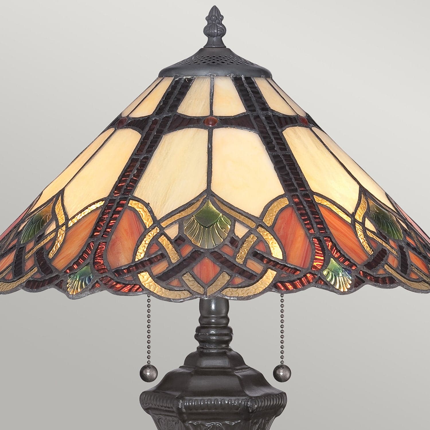 Lampada Da Scrivania Tiffany Cambridge Acciaio Bronzo Vintage 2 Luci E27 in Lampade da tavolo e abat-jour LuceArt - Montecorvino Pugliano, commercioVirtuoso.it