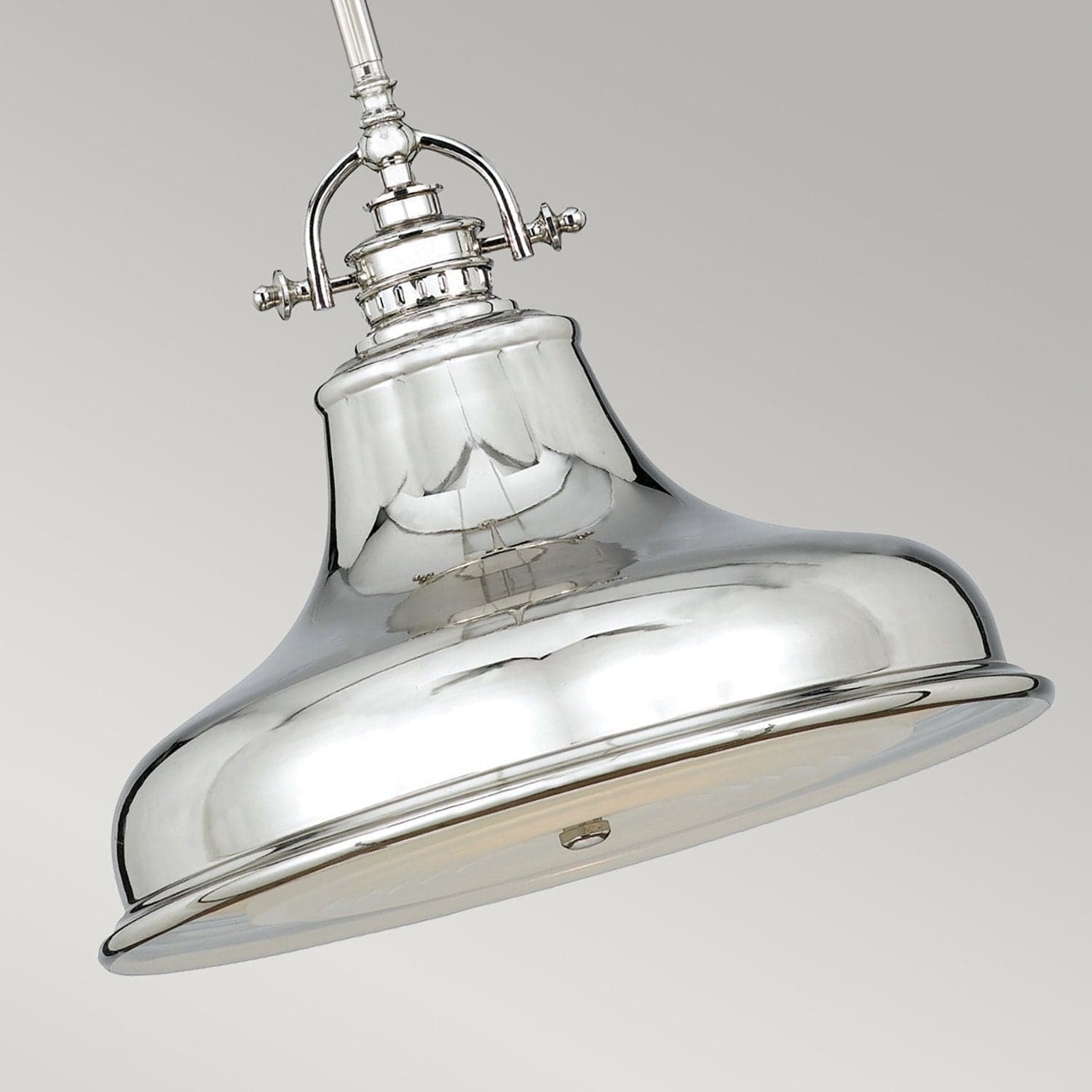 Sospensione Industrial Nordica Emery Metallo Argento Imperiale 1 Luce E27 in Lampade a sospensione LuceArt - Montecorvino Pugliano, commercioVirtuoso.it