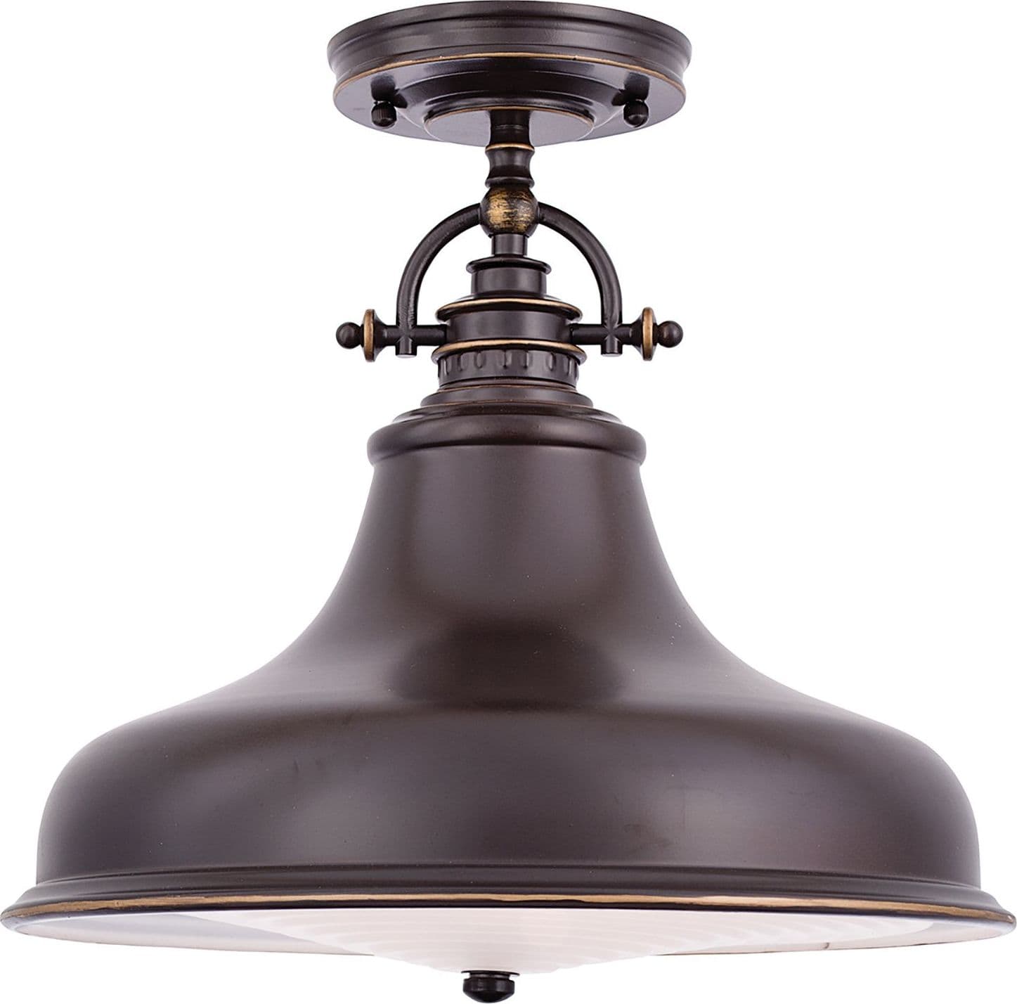 Sospensione Industrial Nordica Emery Metallo Bronzo Palladiano 1 Luce E27 in Lampade a sospensione LuceArt - Montecorvino Pugliano, commercioVirtuoso.it