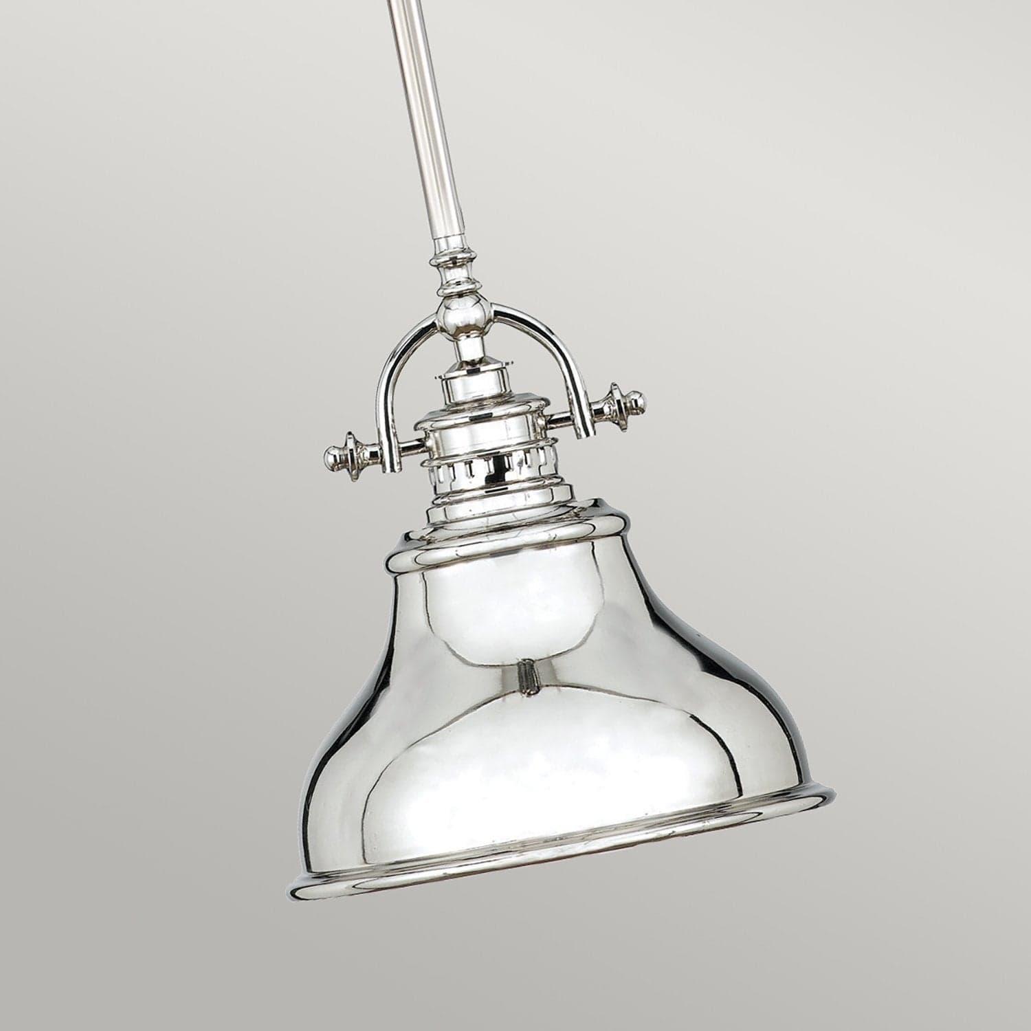 Sospensione Industrial Emery Metallo Argento Imperiale Piccola 1 Luce E27 in Lampade a sospensione LuceArt - Montecorvino Pugliano, commercioVirtuoso.it