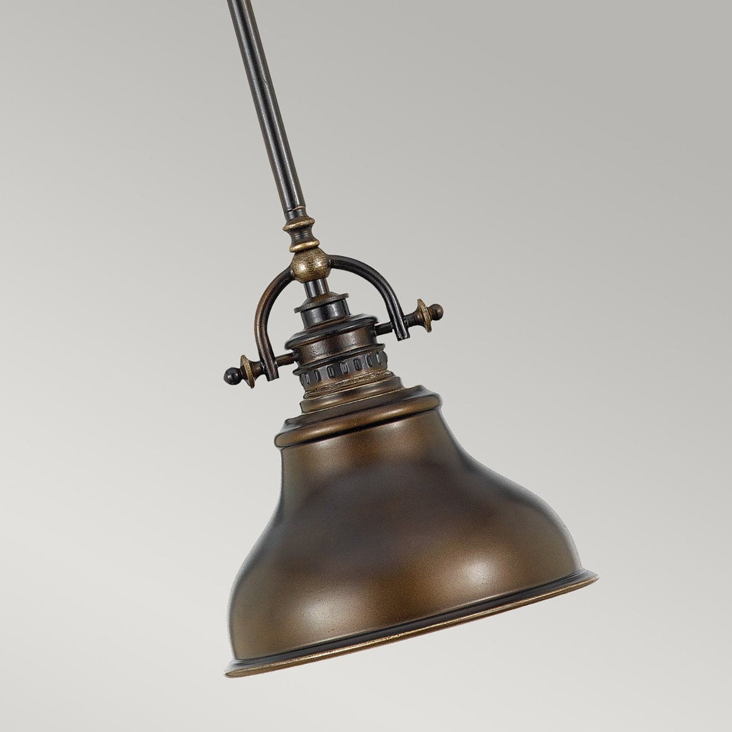 Sospensione Industrial Nordica Emery Metallo Bronzo Piccola1 Luce E27 in Lampade a sospensione LuceArt - Montecorvino Pugliano, commercioVirtuoso.it