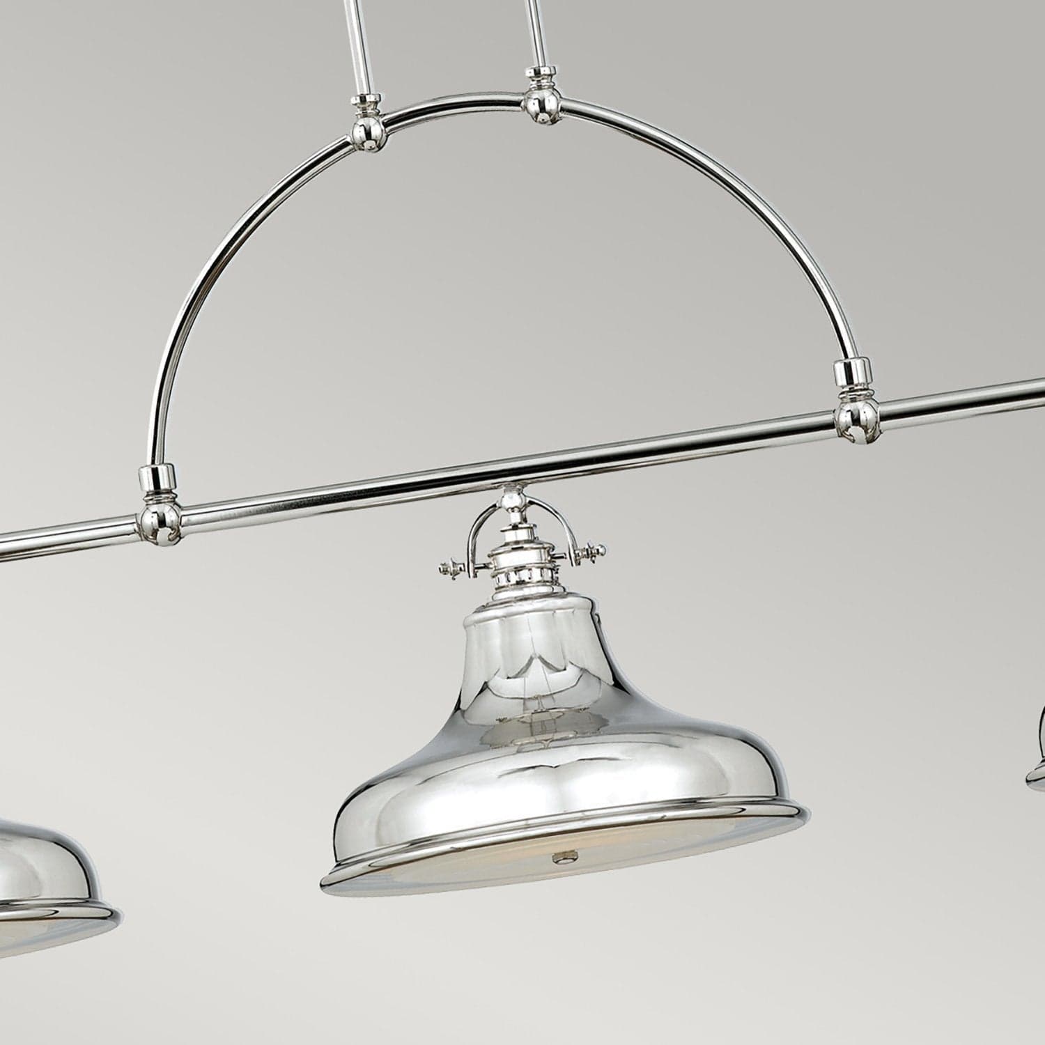 Lampadario Industrial Nordico Emery Metallo Argento Imperiale 3 Luci E27 in Lampadari LuceArt - Montecorvino Pugliano, commercioVirtuoso.it