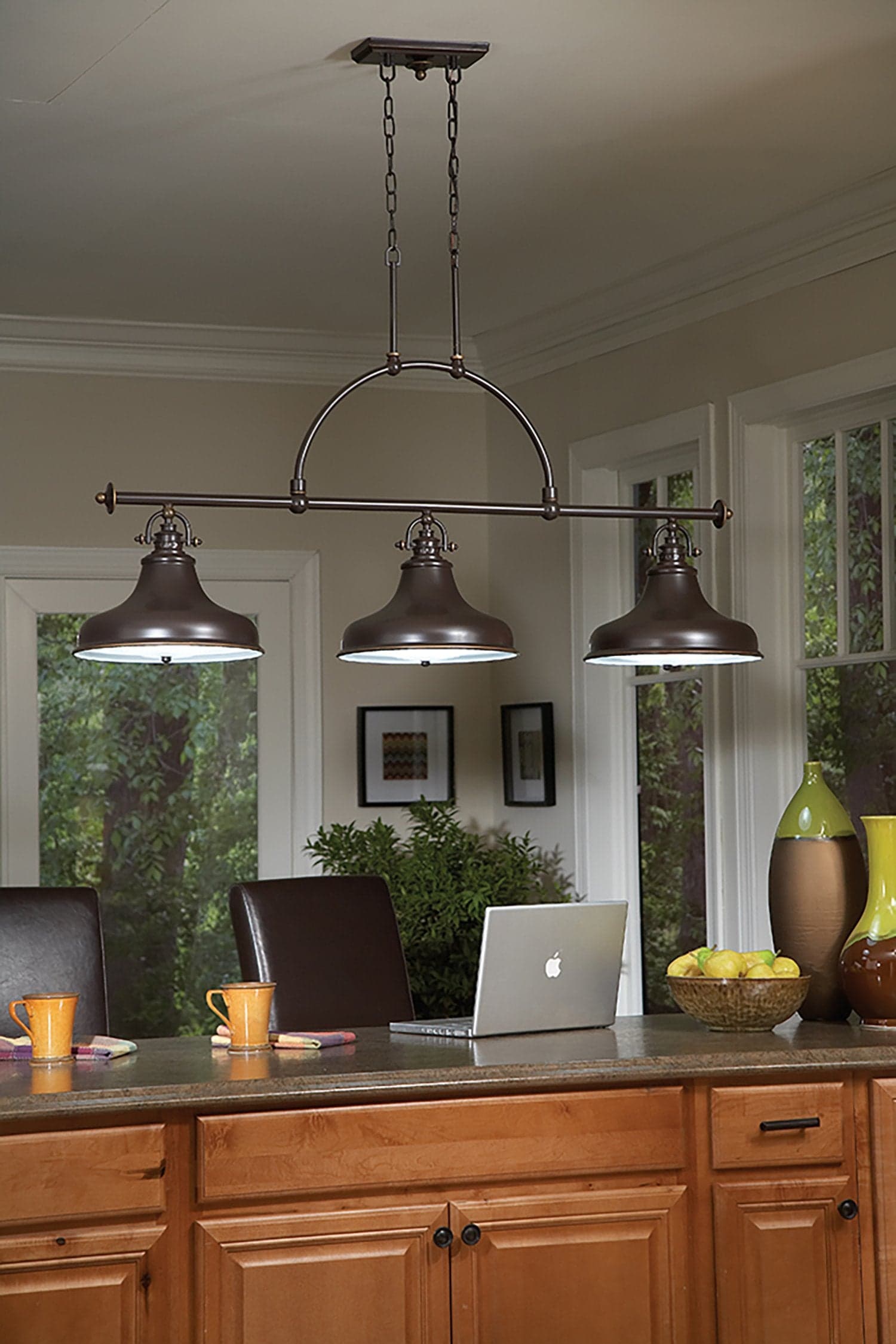 Lampadario Industrial Nordico Emery Metallo Bronzo Palladiano 3 Luci E27 in Lampade a sospensione LuceArt - Montecorvino Pugliano, commercioVirtuoso.it