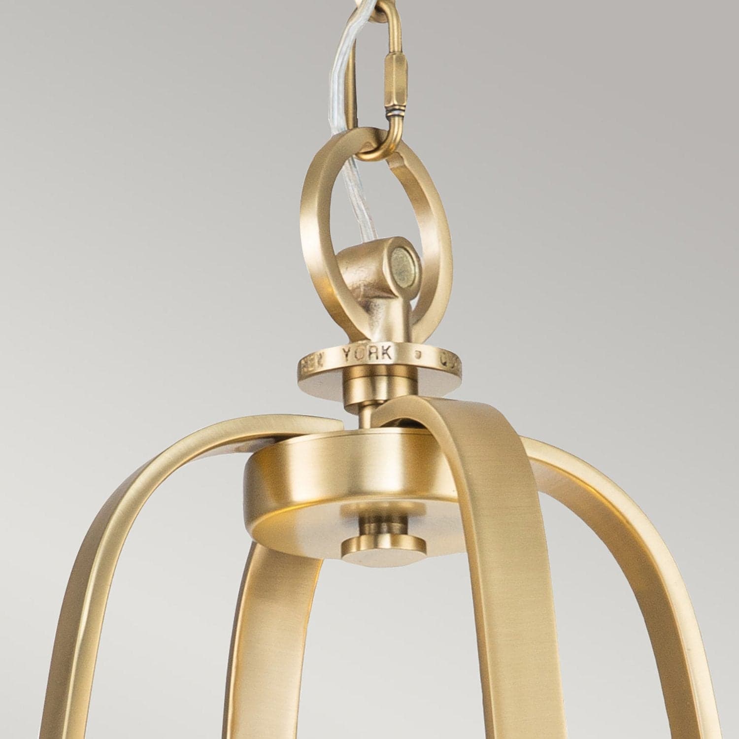 Lampadario Contemporaneo Gotham Metallo Ottone Spazzolato 4 Luci G9 Led 3.5W in Lampadari LuceArt - Montecorvino Pugliano, commercioVirtuoso.it