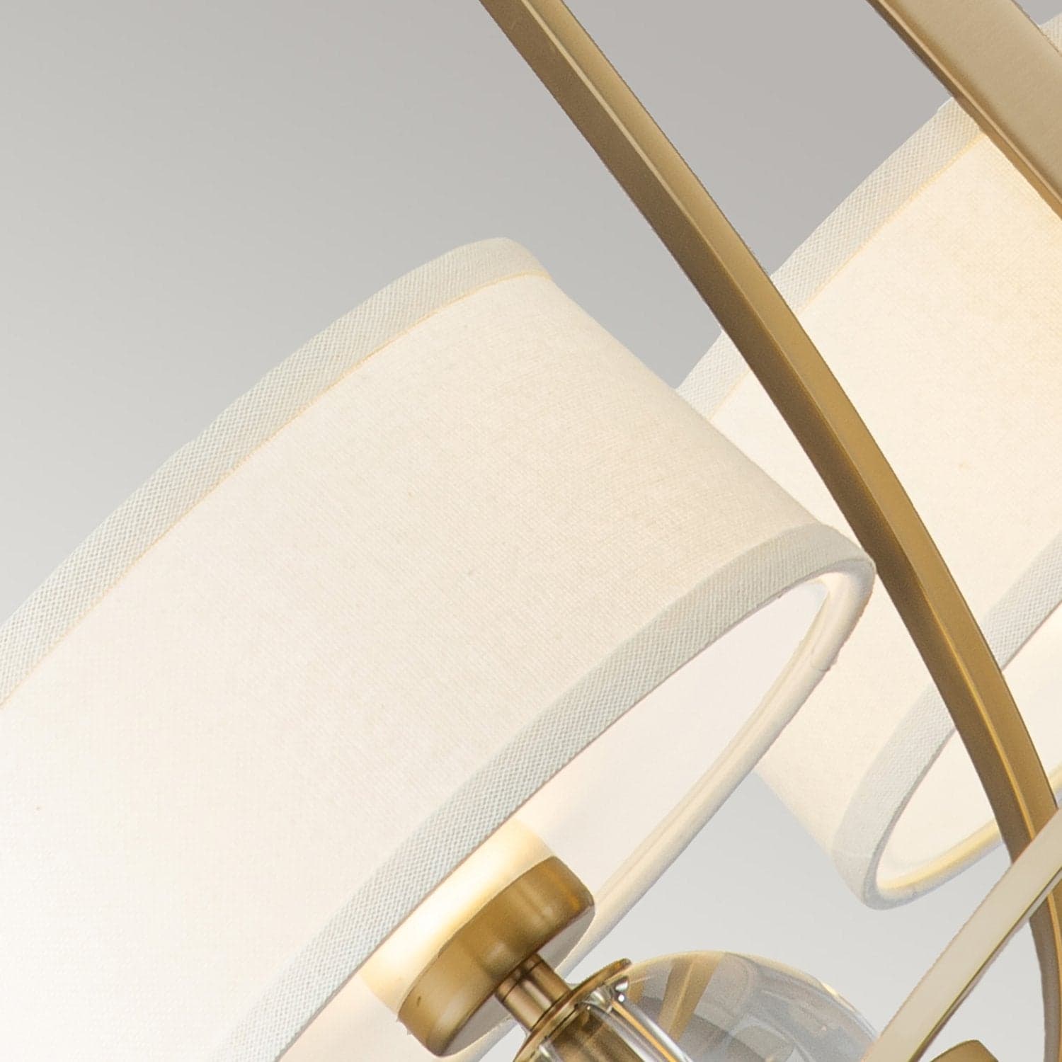 Lampadario Contemporaneo Gotham Metallo Ottone Spazzolato 4 Luci G9 Led 3.5W in Lampadari LuceArt - Montecorvino Pugliano, commercioVirtuoso.it