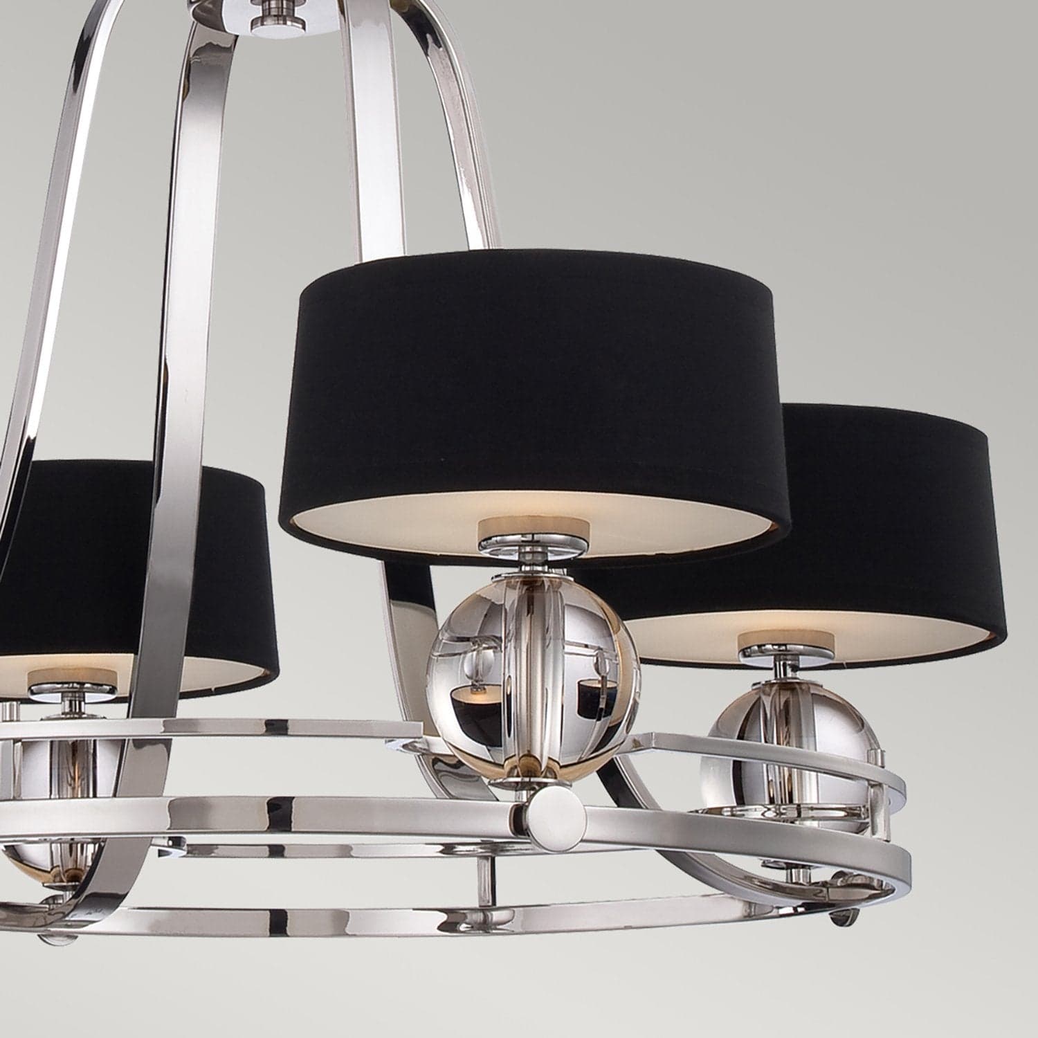 Lampadario Contemporaneo Uptown Gotham Metallo Argento Imperiale 4 Luci G9 3 Led in Lampadari LuceArt - Montecorvino Pugliano, commercioVirtuoso.it