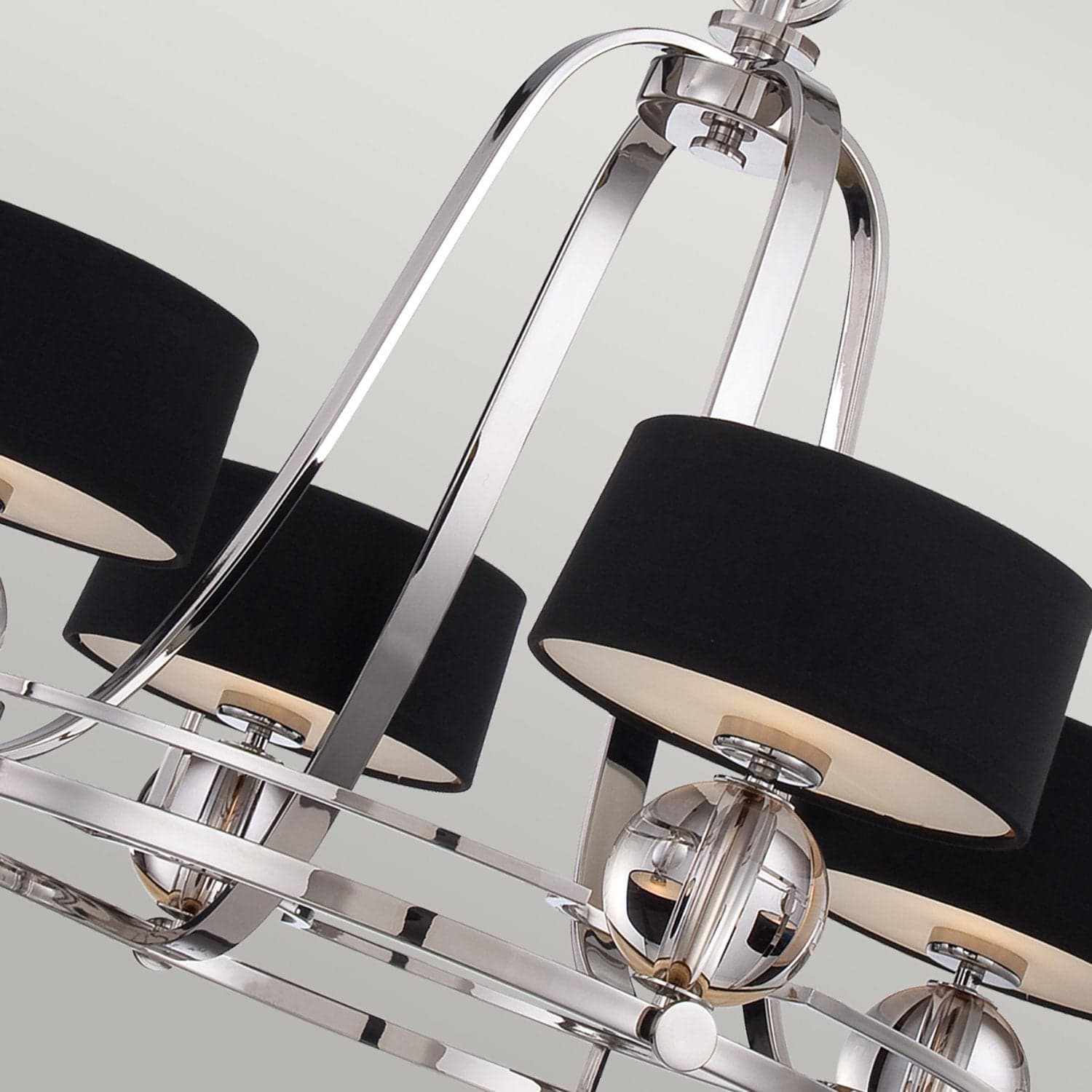 Lampadario Contemporaneo Uptown Gotham Metallo Argento Imperiale 4 Luci G9 3 Led in Lampadari LuceArt - Montecorvino Pugliano, commercioVirtuoso.it