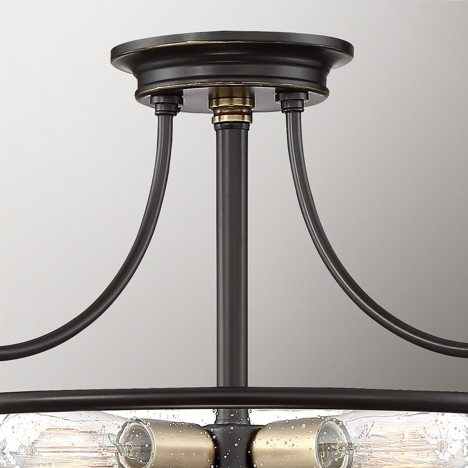 Lampadario Contemporaneo Griffin Acciaio Bronzo Palladiano Ottone 4 Luci E27 in Lampade a sospensione LuceArt - Montecorvino Pugliano, commercioVirtuoso.it