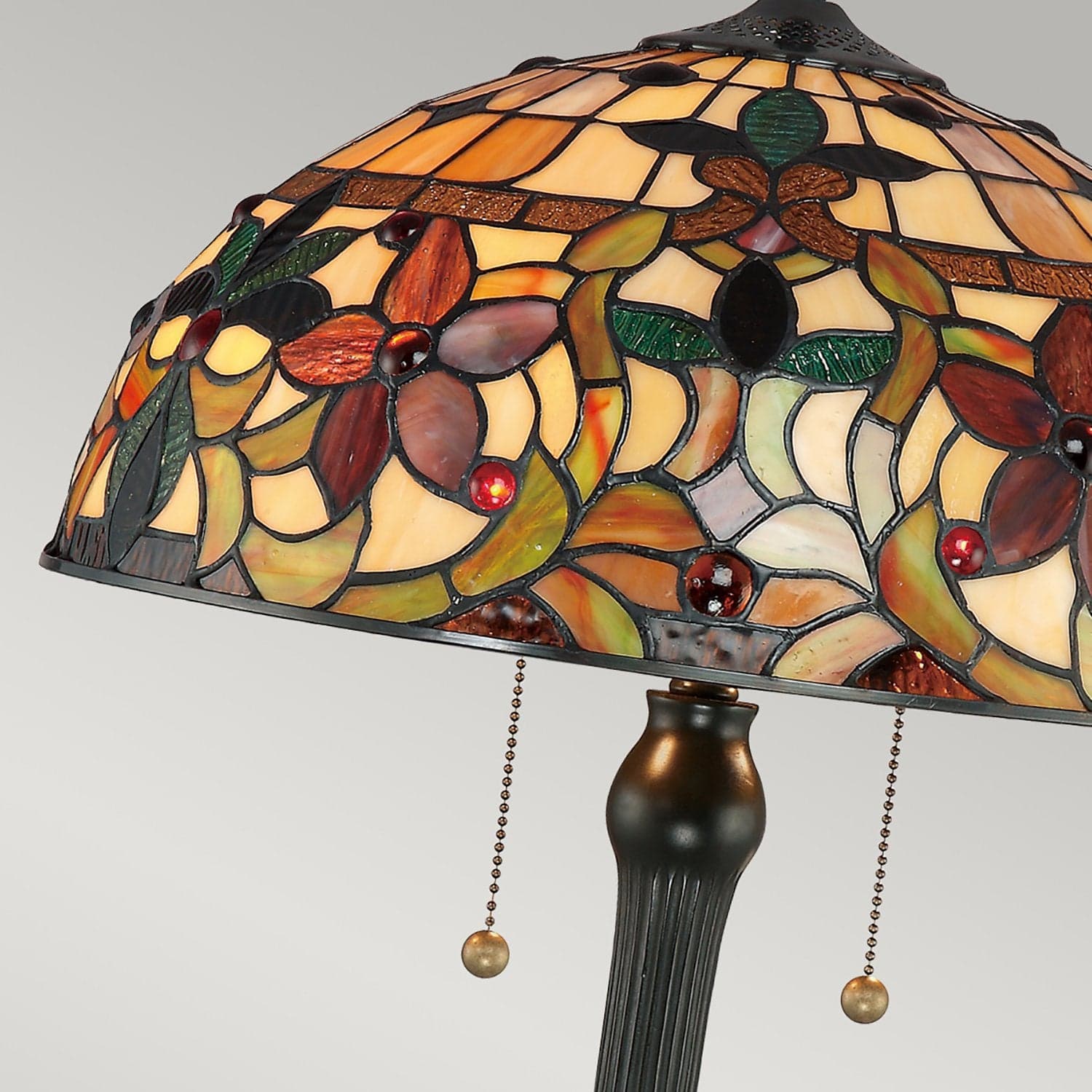 Lampada Da Scrivania Tiffany Kami Metallo Bronzo Vintage 2 Luci E27 in Lampade da tavolo e abat-jour LuceArt - Montecorvino Pugliano, commercioVirtuoso.it