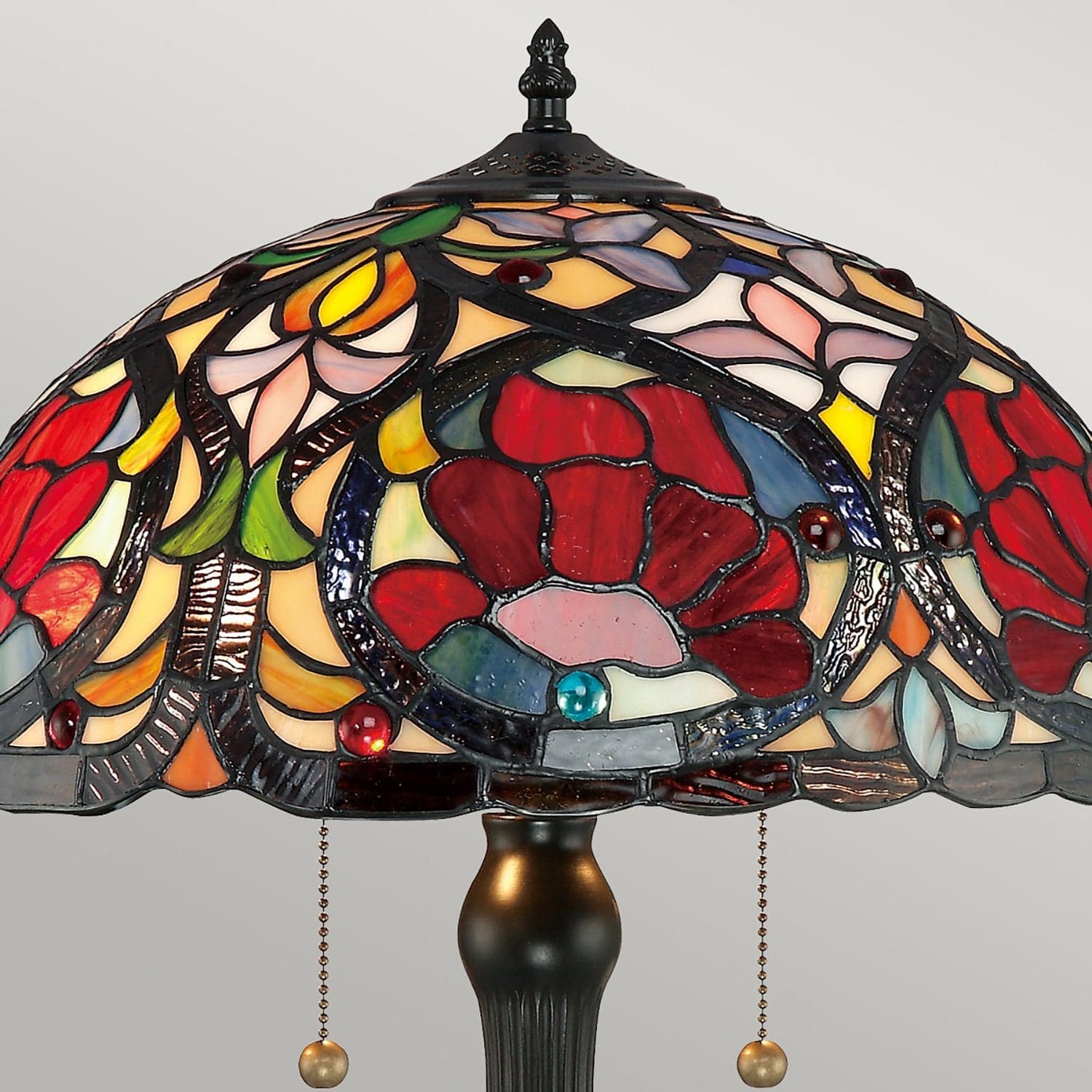 Lampada Da Scrivania Tiffany Larissa Metallo Bronzo Vintage 2 Luci E27 in Lampade da tavolo e abat-jour LuceArt - Montecorvino Pugliano, commercioVirtuoso.it