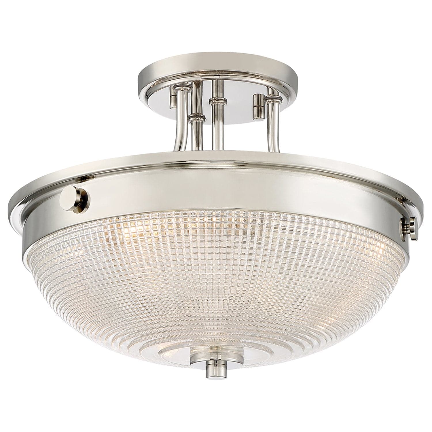 Lampadario Contemporaneo Mantle Vetro Nichel Lucido 2 Luci E27 in Lampade a sospensione LuceArt - Montecorvino Pugliano, commercioVirtuoso.it
