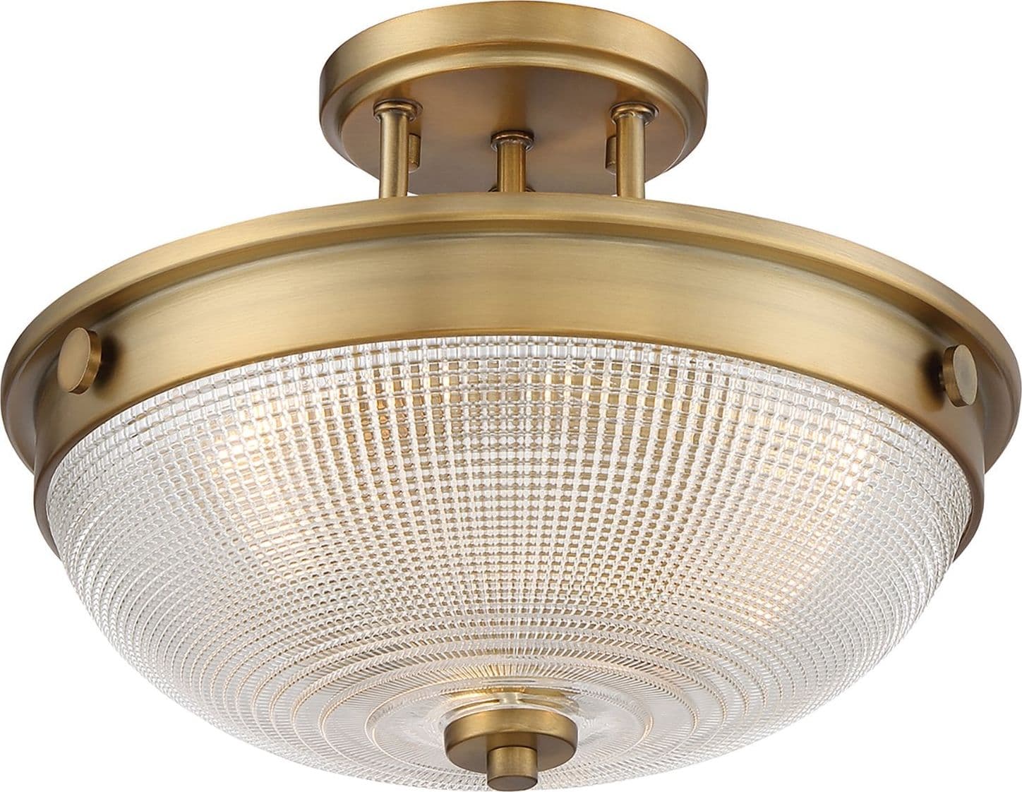 Lampadario Contemporaneo Mantle Vetro Ottone Anticato 2 Luci E27 in Lampade a sospensione LuceArt - Montecorvino Pugliano, commercioVirtuoso.it