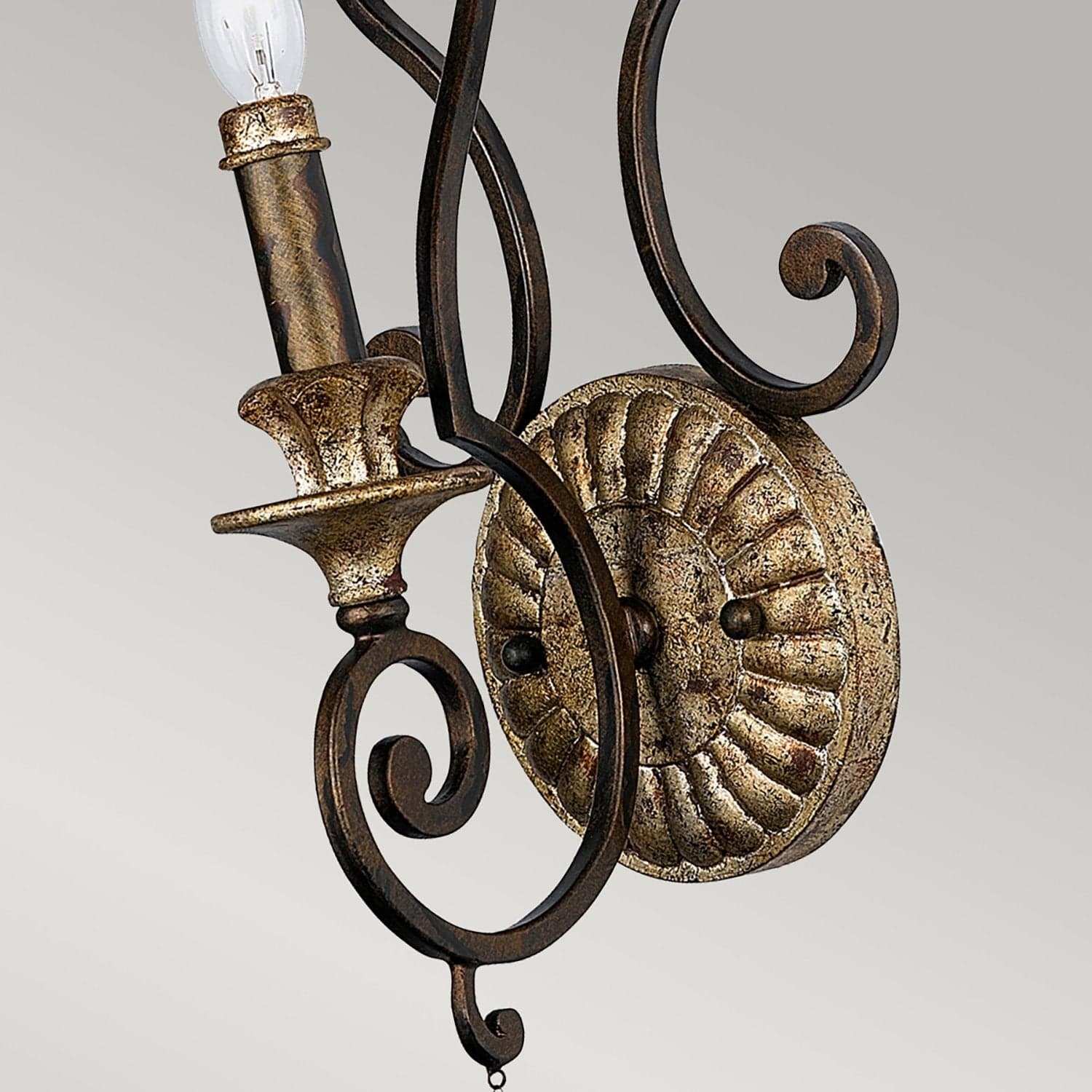 Applique Classica Marquette Acciaio Bronzo Heirloom 1 Luce E14 in Applique LuceArt - Montecorvino Pugliano, commercioVirtuoso.it