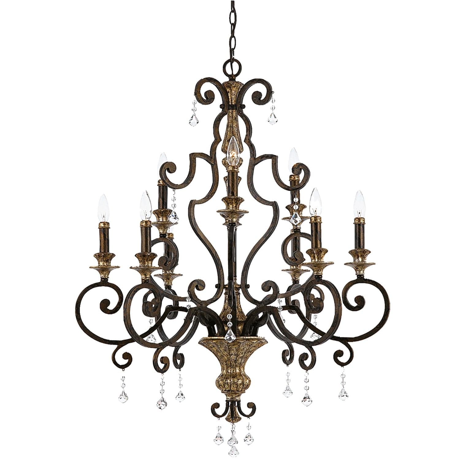 Lampadario Classico Marquette Acciaio Bronzo Heirloom 9 Luci E14 in Lampade a sospensione LuceArt - Montecorvino Pugliano, commercioVirtuoso.it