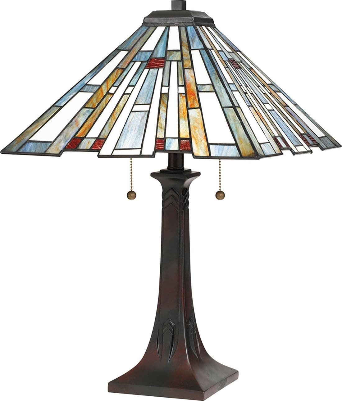 Lampada Da Scrivania Tiffany Maybeck Acciaio Bronzo Valiant 2 Luci E27 in Lampade da tavolo e abat-jour LuceArt - Montecorvino Pugliano, commercioVirtuoso.it