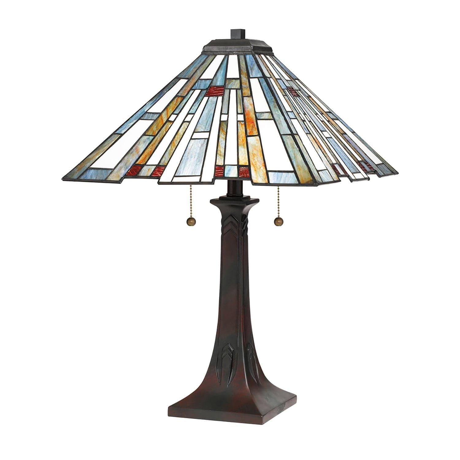 Lampada Da Scrivania Tiffany Maybeck Acciaio Bronzo Valiant 2 Luci E27 in Lampade da tavolo e abat-jour LuceArt - Montecorvino Pugliano, commercioVirtuoso.it