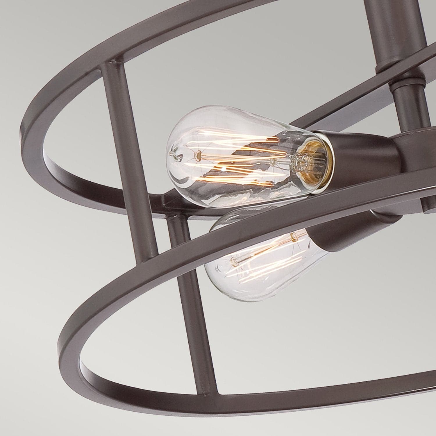 Lampadario Industrial Nordico New Harbor Acciaio Bronzo Western 4 Luci E27 in Lampade a sospensione LuceArt - Montecorvino Pugliano, commercioVirtuoso.it