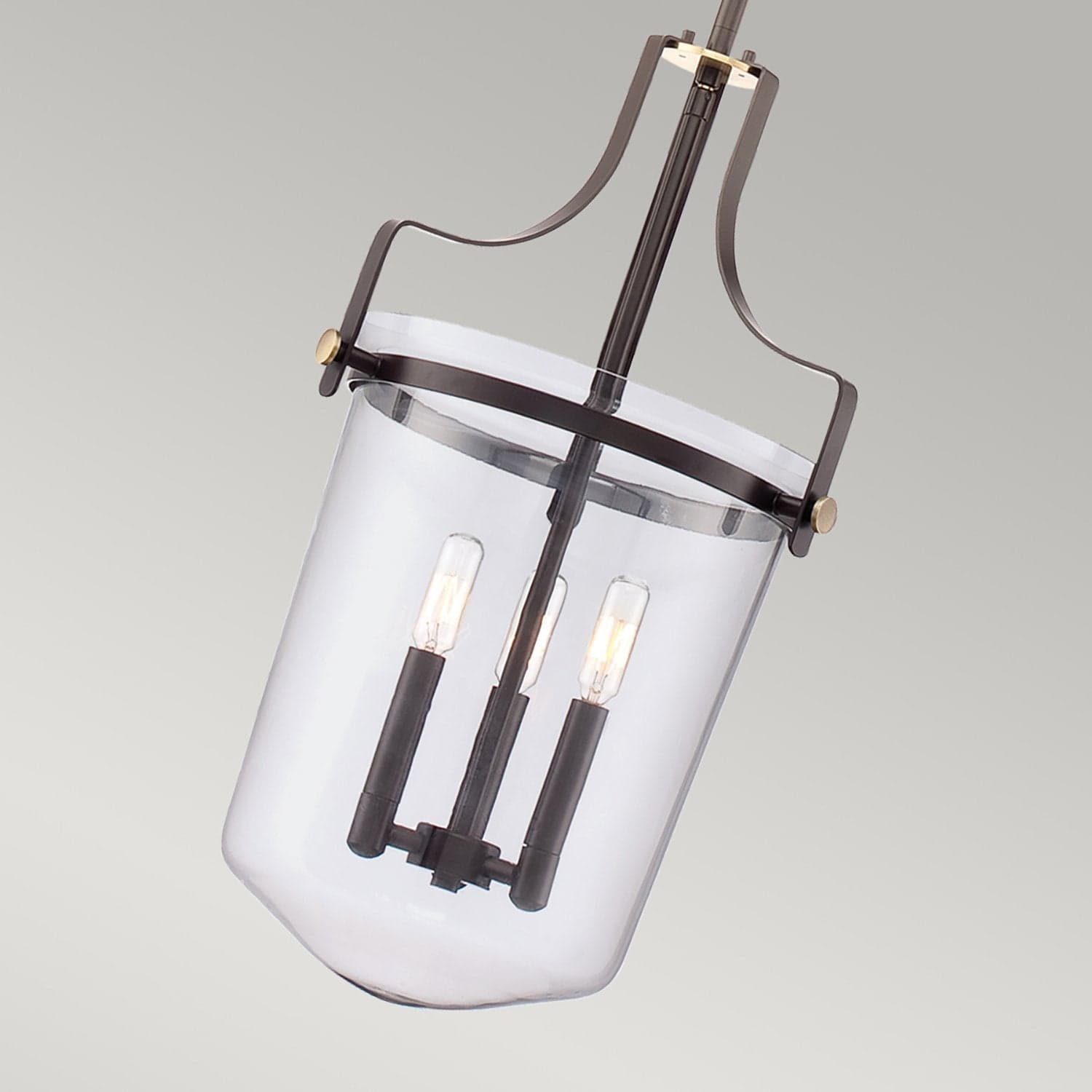 Lampadario Contemporaneo Penn Station Vetro Bronzo Western 3 Luci E14 in Lampade a sospensione LuceArt - Montecorvino Pugliano, commercioVirtuoso.it