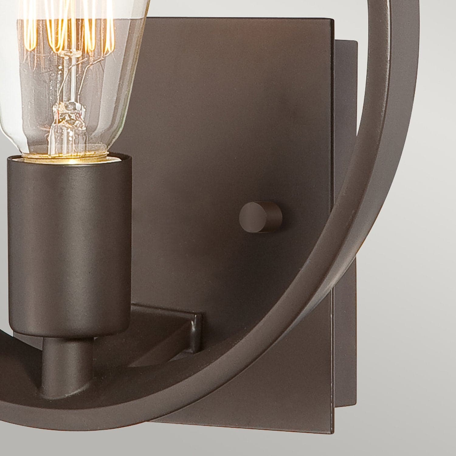 Applique Industrial Nordico Theater Row Metallo Bronzo Western 1 Luce E27 in Applique candelabro LuceArt - Montecorvino Pugliano, commercioVirtuoso.it