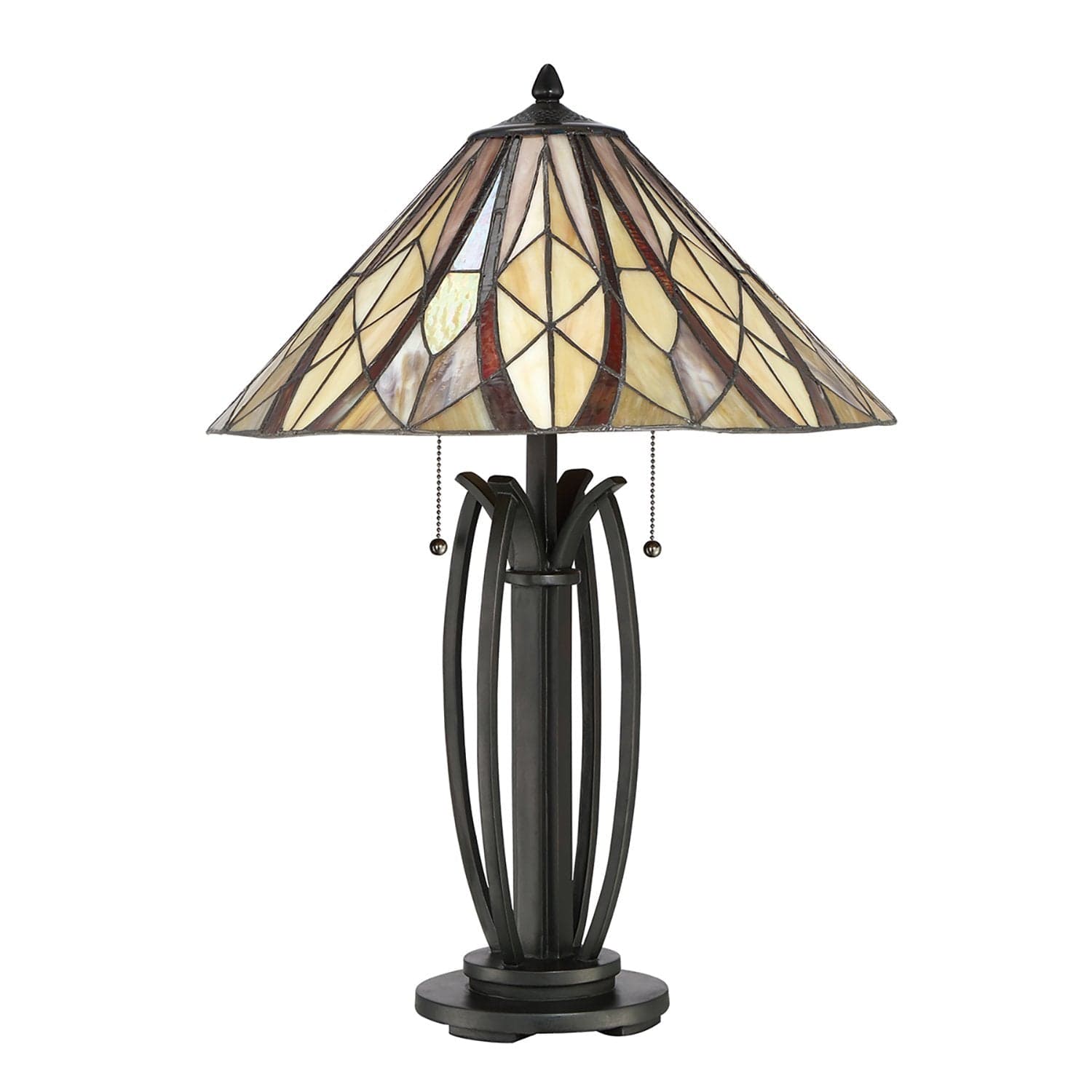 Lampada Da Scrivania Tiffany Victory Vetro Bronzo Valiant 2 Luci E27 in Lampade da tavolo e abat-jour LuceArt - Montecorvino Pugliano, commercioVirtuoso.it