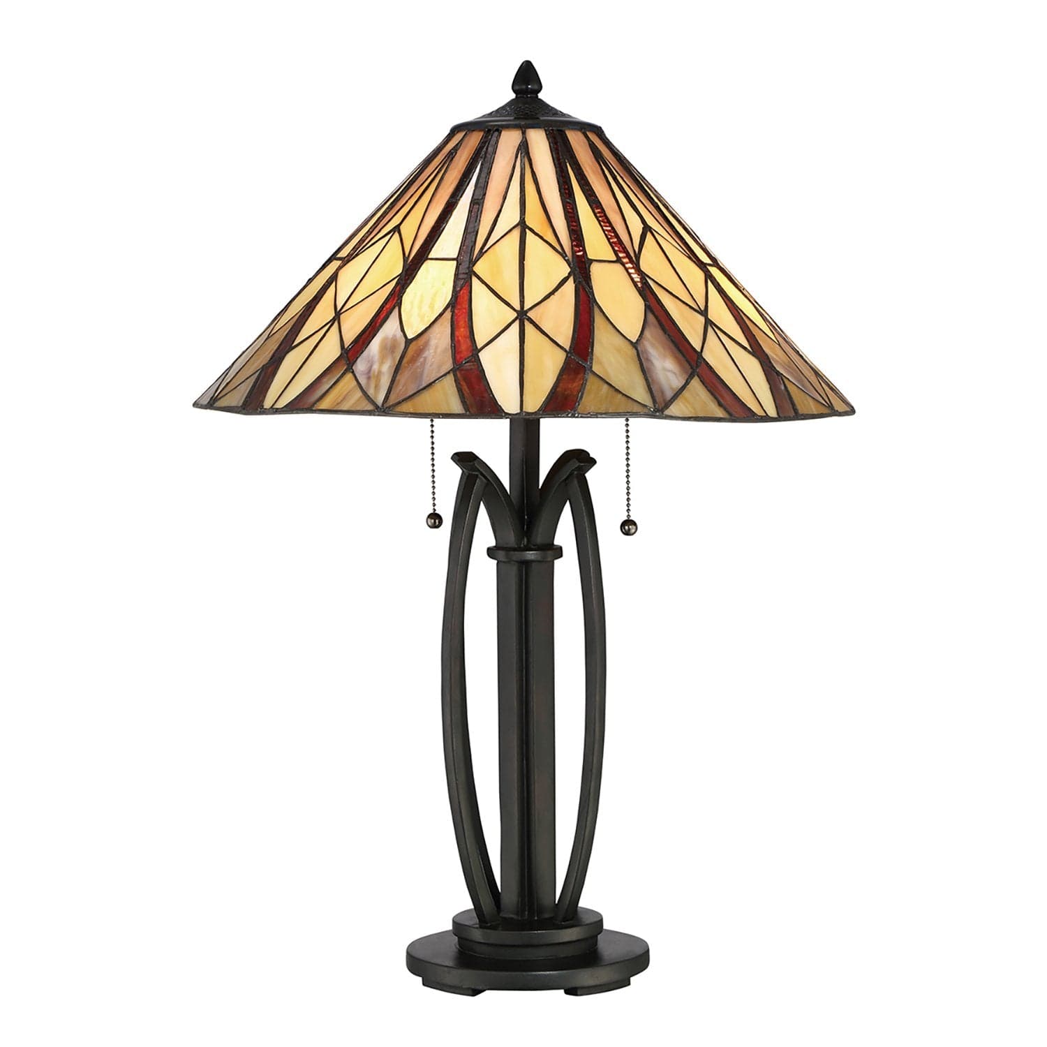 Lampada Da Scrivania Tiffany Victory Vetro Bronzo Valiant 2 Luci E27 in Lampade da tavolo e abat-jour LuceArt - Montecorvino Pugliano, commercioVirtuoso.it