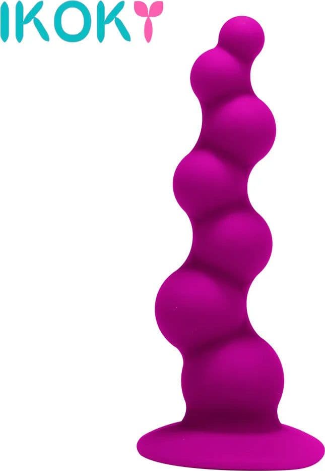 Plug anale sfere a spirale con ventosa morbido viola silicone morbido 15,5 cm in prodotto Erosdom - Palmi, commercioVirtuoso.it