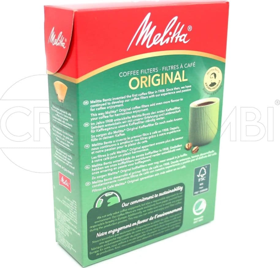 80 Filtri 1x2 Melitta Original 102 Aromatizzati per Caffè Orzo in Filtri usa e getta CRE Ricambi - Fabriano, commercioVirtuoso.it