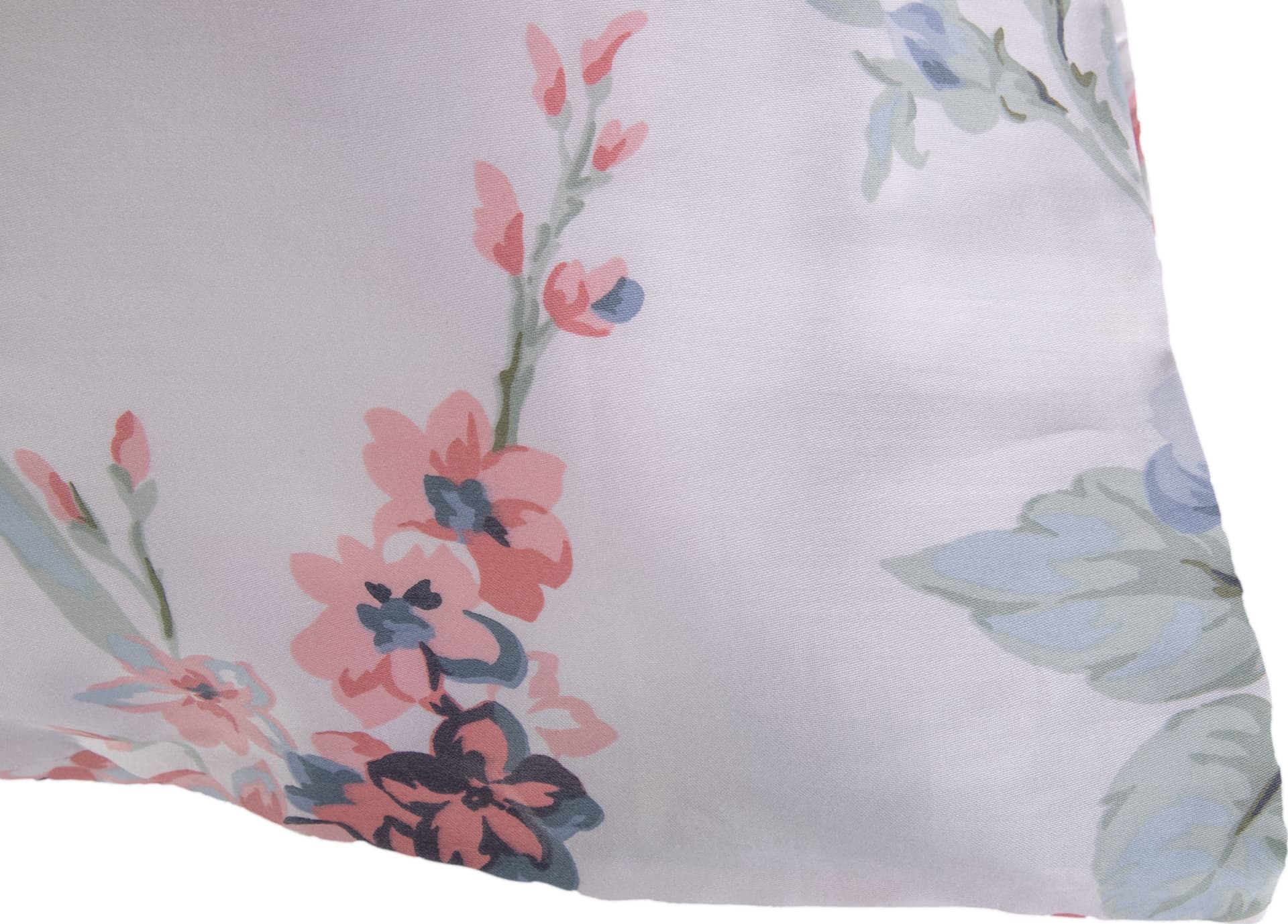 Completo letto lenzuola stampato stampa fantasia in raso di puro di cotone made in Italy MATRIMONIALE BOUQUET - Vanita di raso