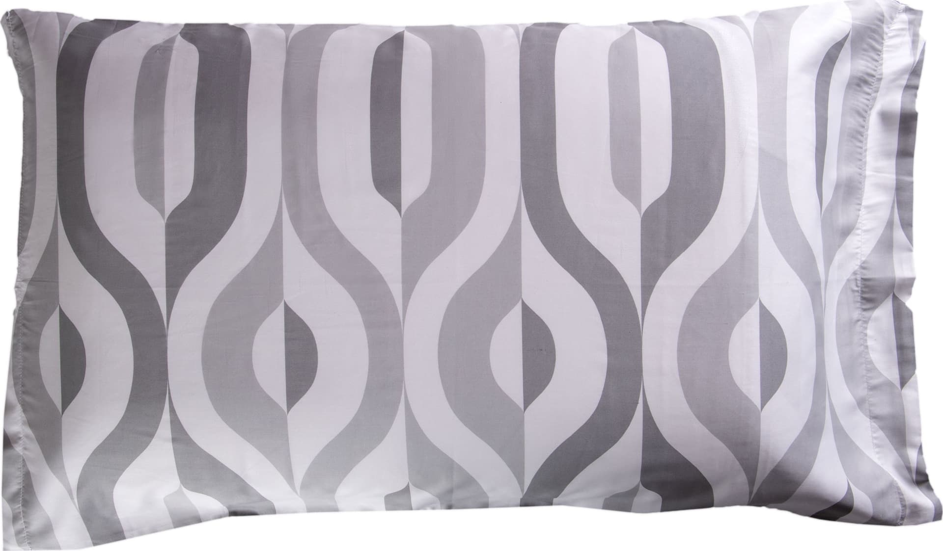 Completo letto lenzuola stampato stampa fantasia in raso di puro di cotone made in Italy MATRIMONIALE GEOMETRIE - Vanita di raso