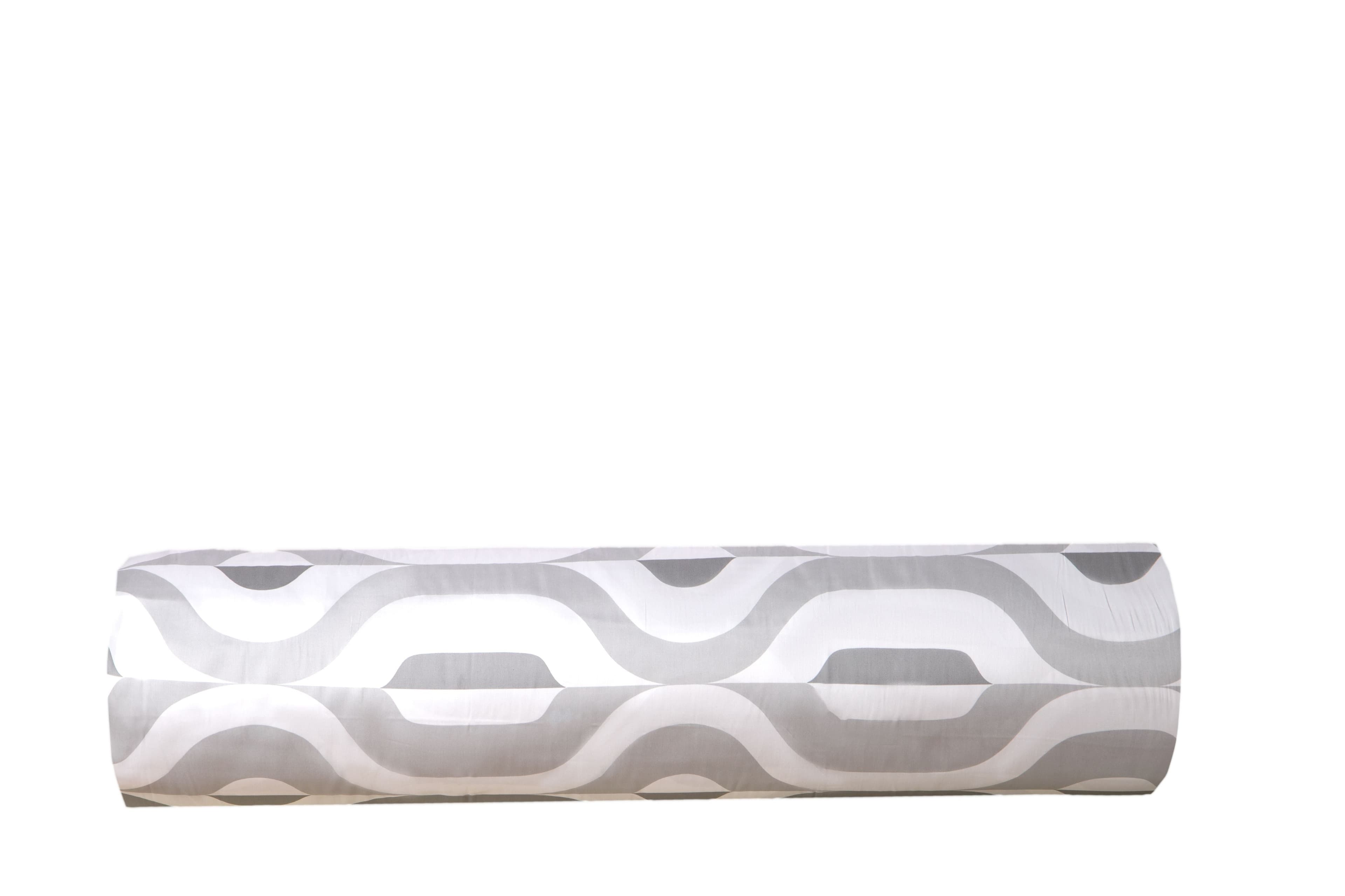 Completo letto lenzuola stampato stampa fantasia in raso di puro di cotone made in Italy MATRIMONIALE GEOMETRIE - Vanita di raso