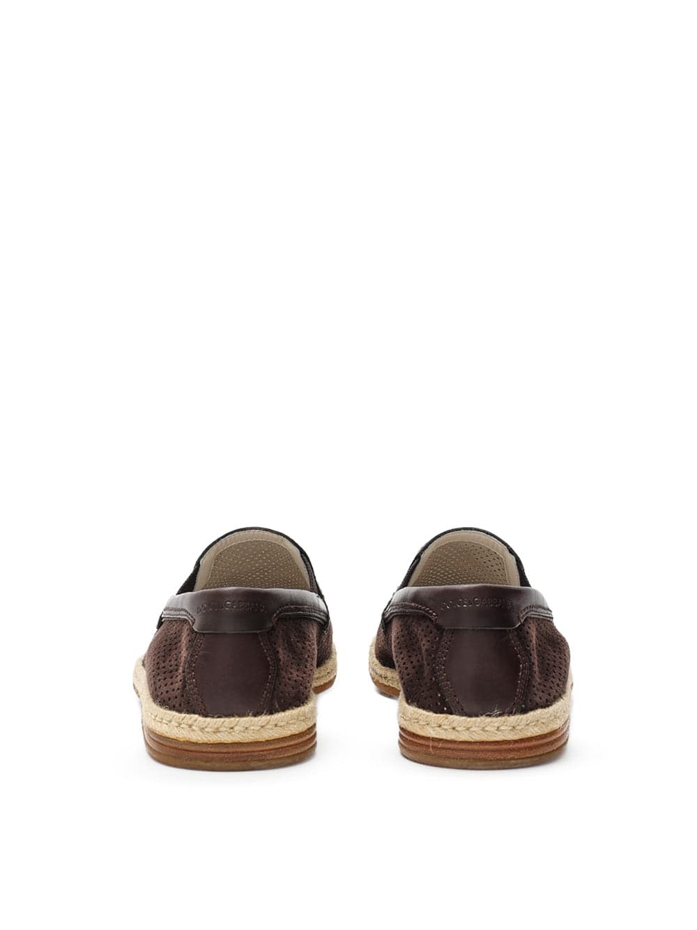 Dolce &amp; Gabbana Pantofola in Suede Forata Marrone da uomo in Pantofole Drestige - Casamassima, commercioVirtuoso.it