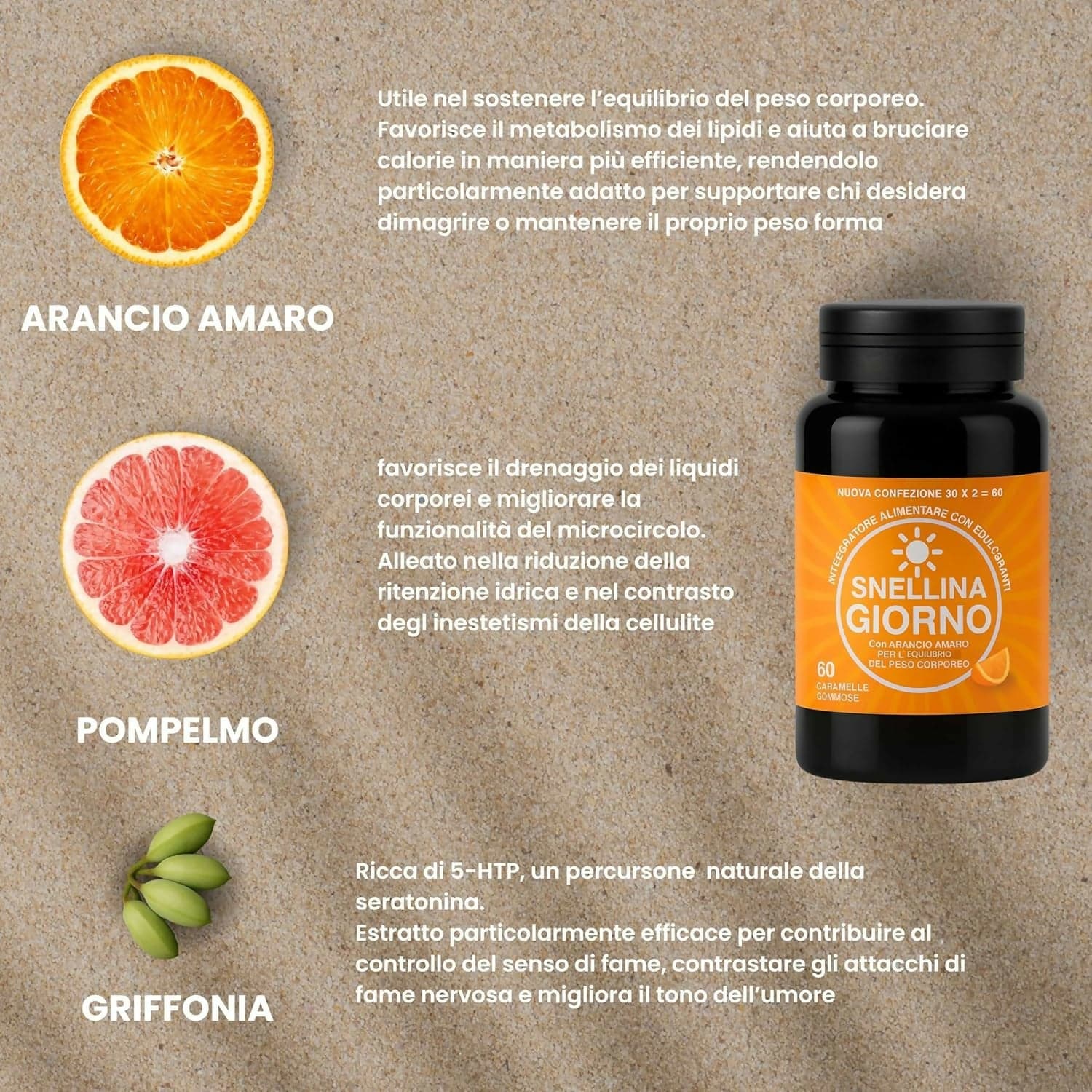 Snellina Giorno & Notte Dimagrante Donna – Integratore Brucia Grassi Naturale con Arancio Amaro, Griffonia e Rodhiola in Disintossicazione e purificazione BasketGuru Italia - Palermo, commercioVirtuoso.it