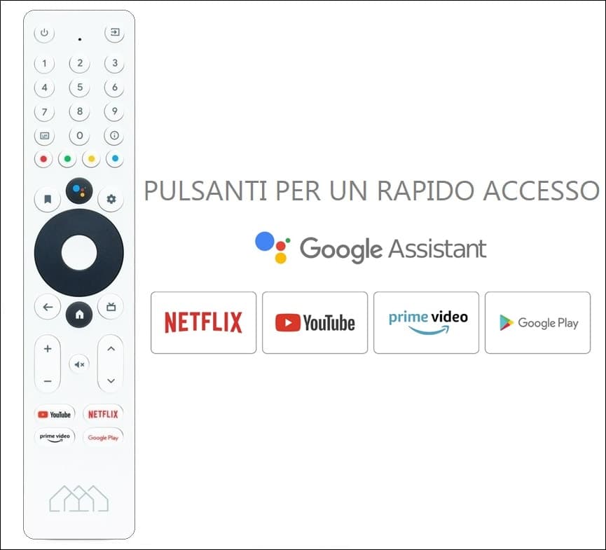 Telecomando BIG Bianco per Homatics BOX R / R PLUS / Q / DONGLE G in Telecomandi DFP Elettronica Store - Scafati, commercioVirtuoso.it
