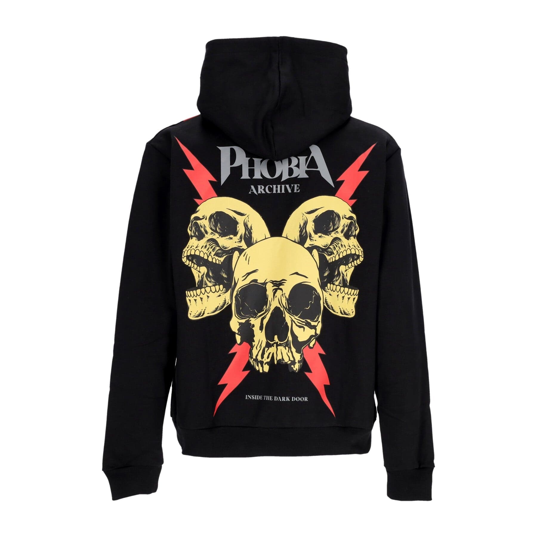 PHOBIA Felpa Leggera Cappuccio Uomo Screaming Skulls Print Hoodie Black/red da uomo in Felpe con cappuccio Drestige - Casamassima, commercioVirtuoso.it