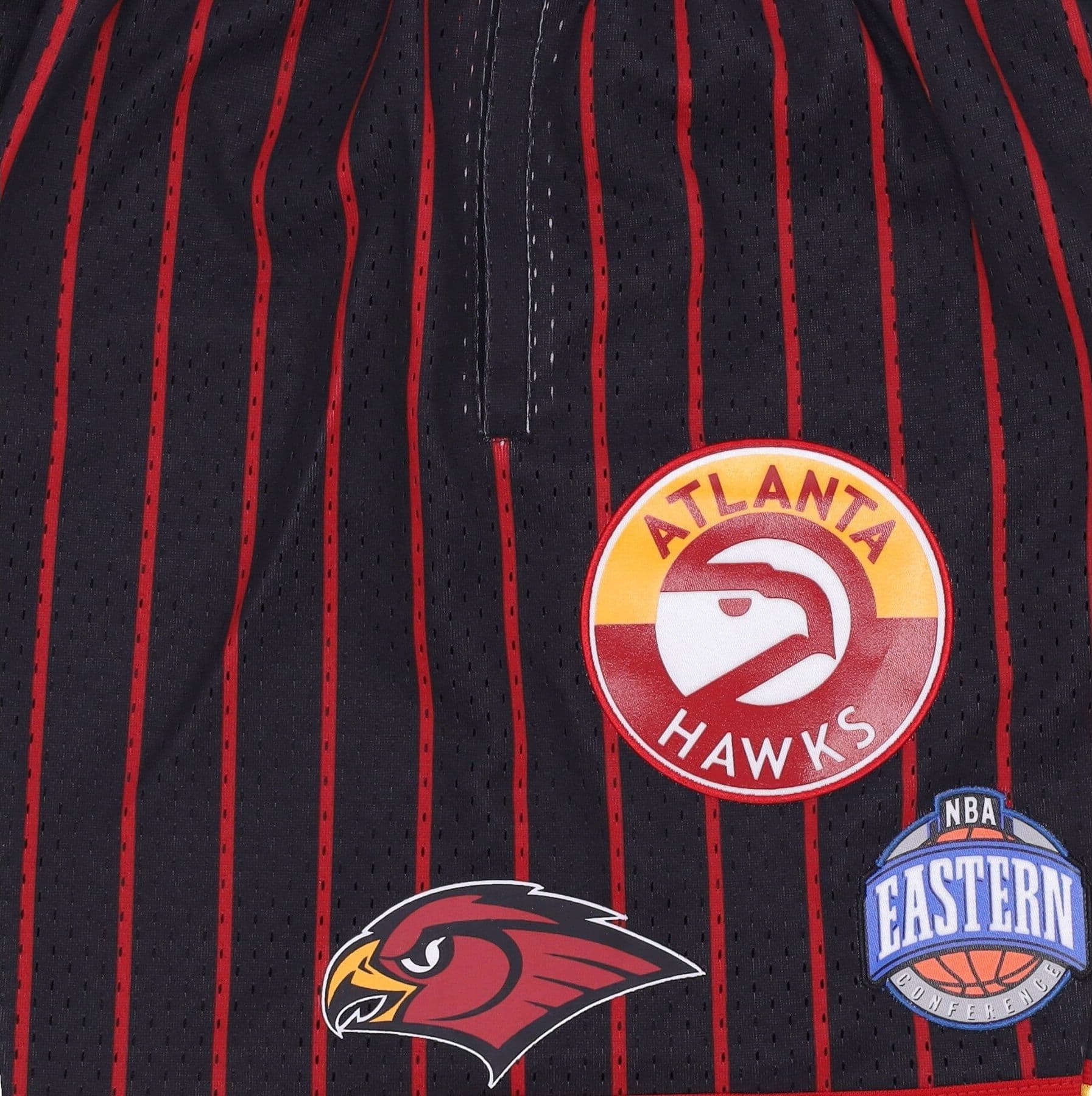 MITCHELL &amp; NESS Pantaloncino Basket Uomo Nba Hometown Mesh Short Hardwood Classics Atlhaw Black/red da uomo in Pantaloncini sportivi Drestige - Casamassima, commercioVirtuoso.it