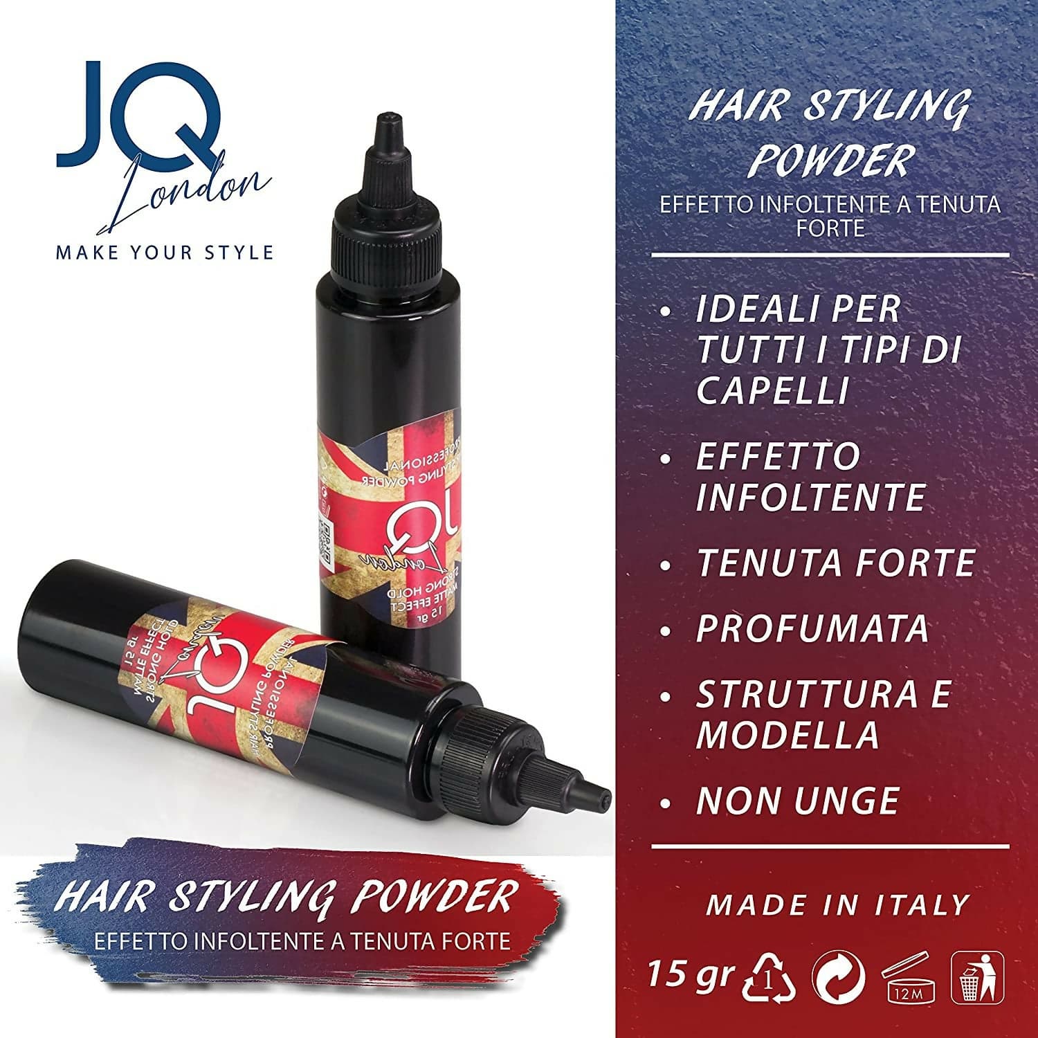 Cera in Polvere per Capelli Uomo Professionale polvere volumizzante strong 15gr in Polveri volumizzanti per radici Ricci Perfetti - Partinico, commercioVirtuoso.it