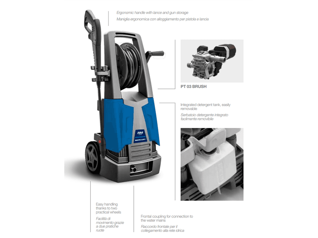 Idropulitrice Mercury RM 1100 Extra 360 L/h Confezione da 1pz in Idropulitrici GardenStore - Novellara, commercioVirtuoso.it