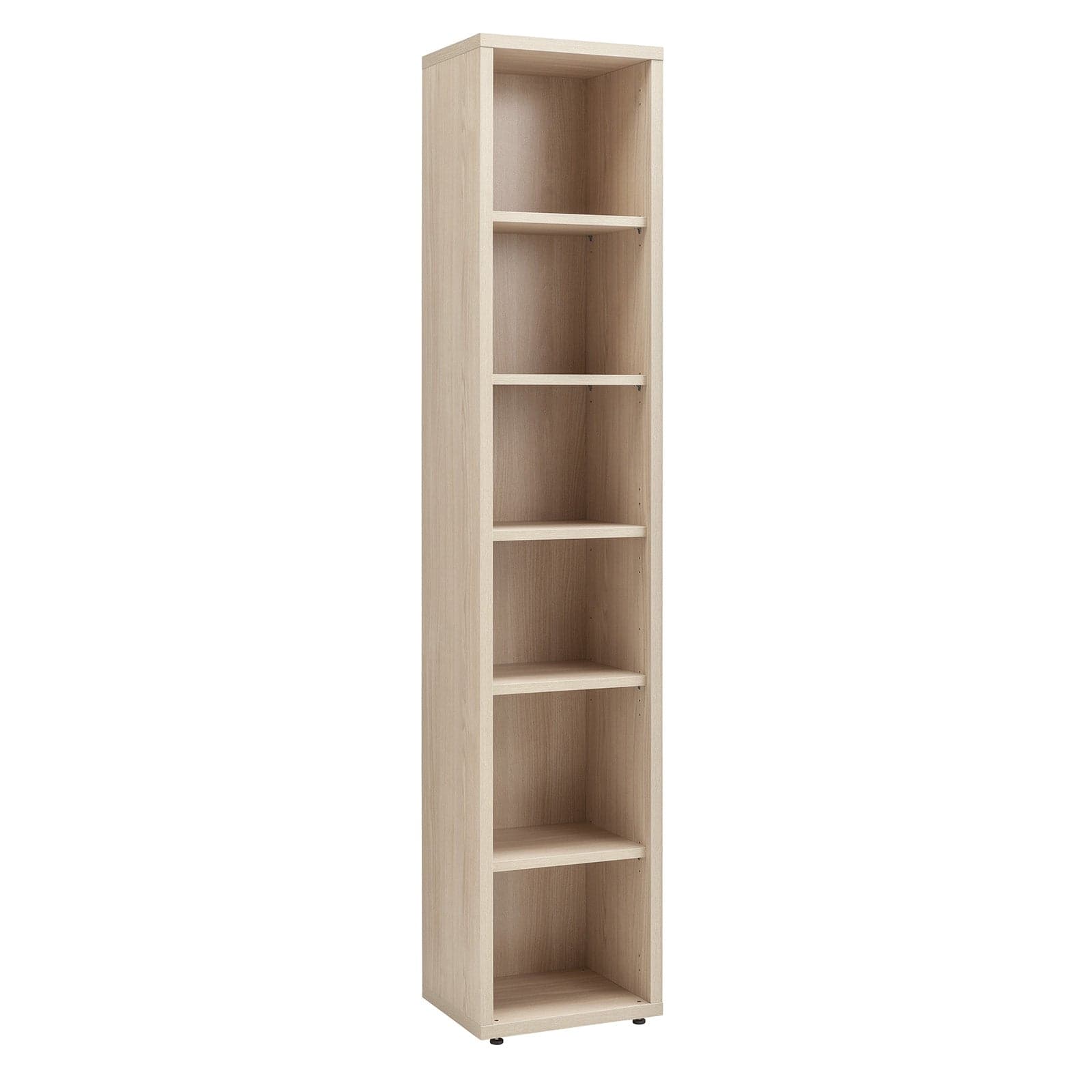 Libreria stretta con 6 ripiani in legno da ufficio e cameretta arredamento "Made in Italy" - 8