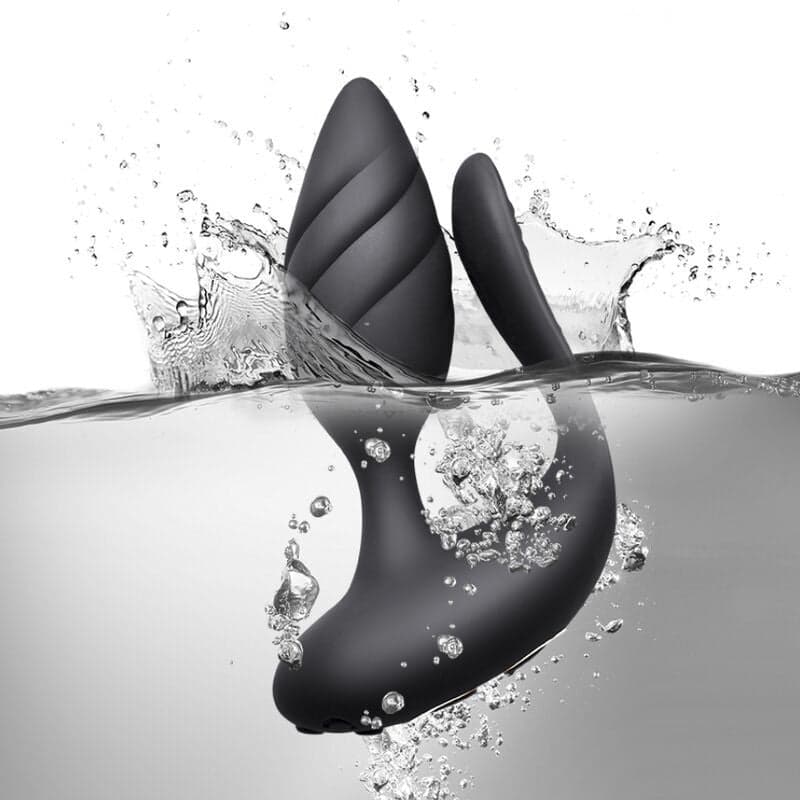 Cocktail plug anale potente con spina 10 X vibrazioni nero telecomando USB IPX7 in prodotto Erosdom - Palmi, commercioVirtuoso.it