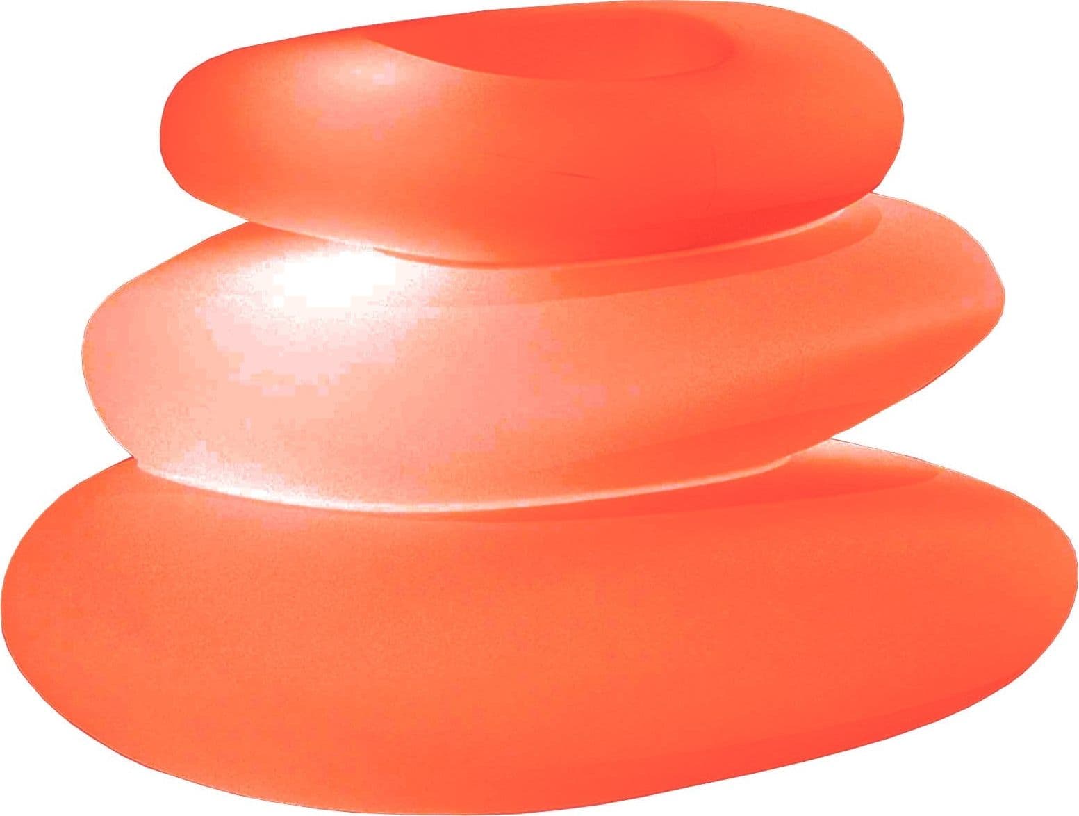 Lampada luminosa Eden Bright rotonda decorazione con led per esterno Made in Italy – Rosso, Vaso con foro, Con cavo –
