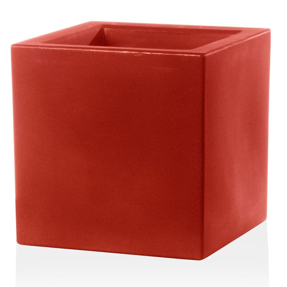 Vaso Moderno "Cubo Schio" Essential in plastica da giardino per fiori e piante - 22