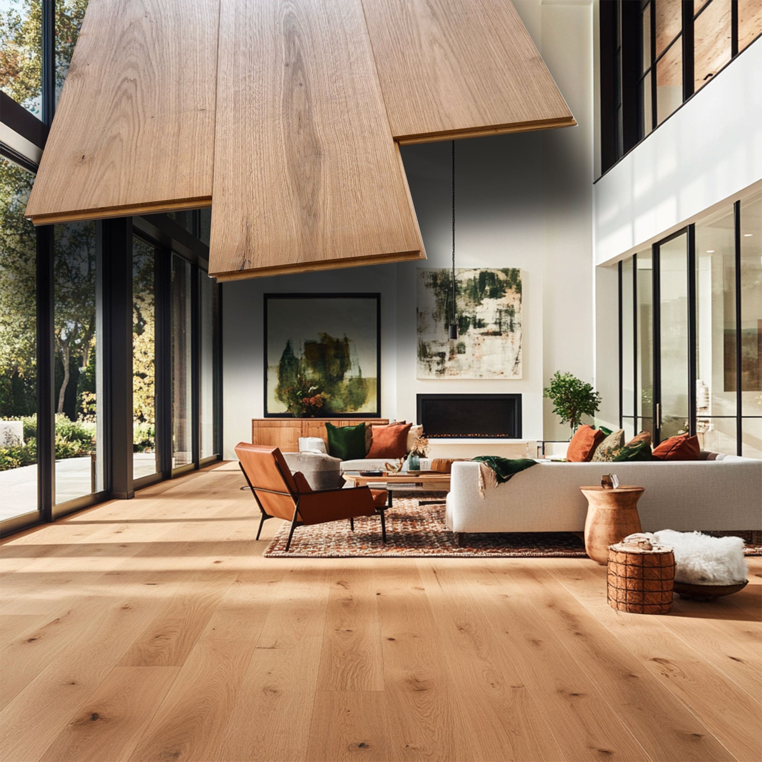 €24,99MQ *MEGA STOCK* Lotto da 24mq di Listone prefinito ROVERE PRELEVIGATO GREZZO bisell.  14,5x180x500/1000mm (3 nobile)