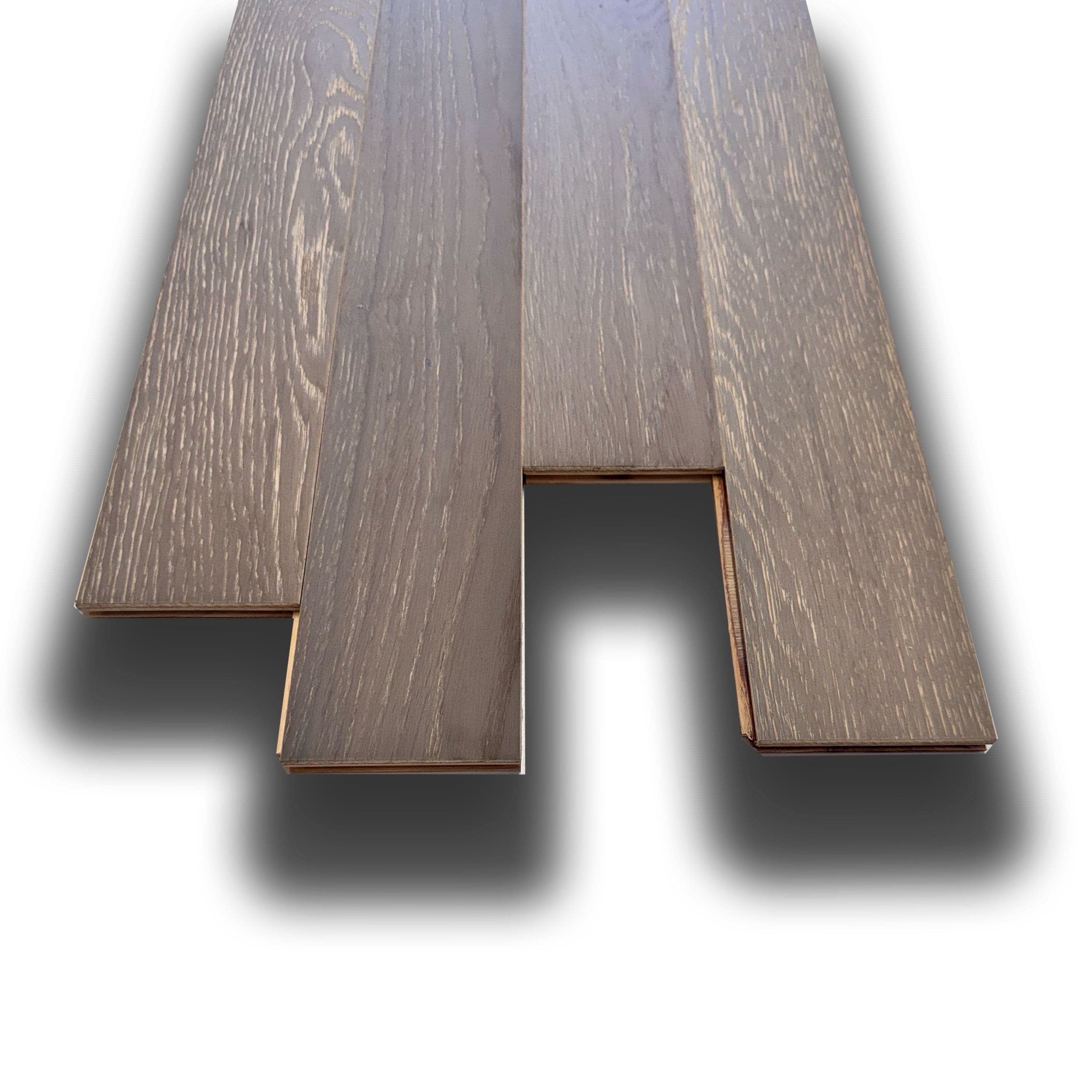 €24,99MQ *MEGA STOCK* Lotto da 28mq di parquet prefinito ROVERE LUNA 12x90x600mm (3 nobile) decapato, spazz, bisell. - Eternal Parquet