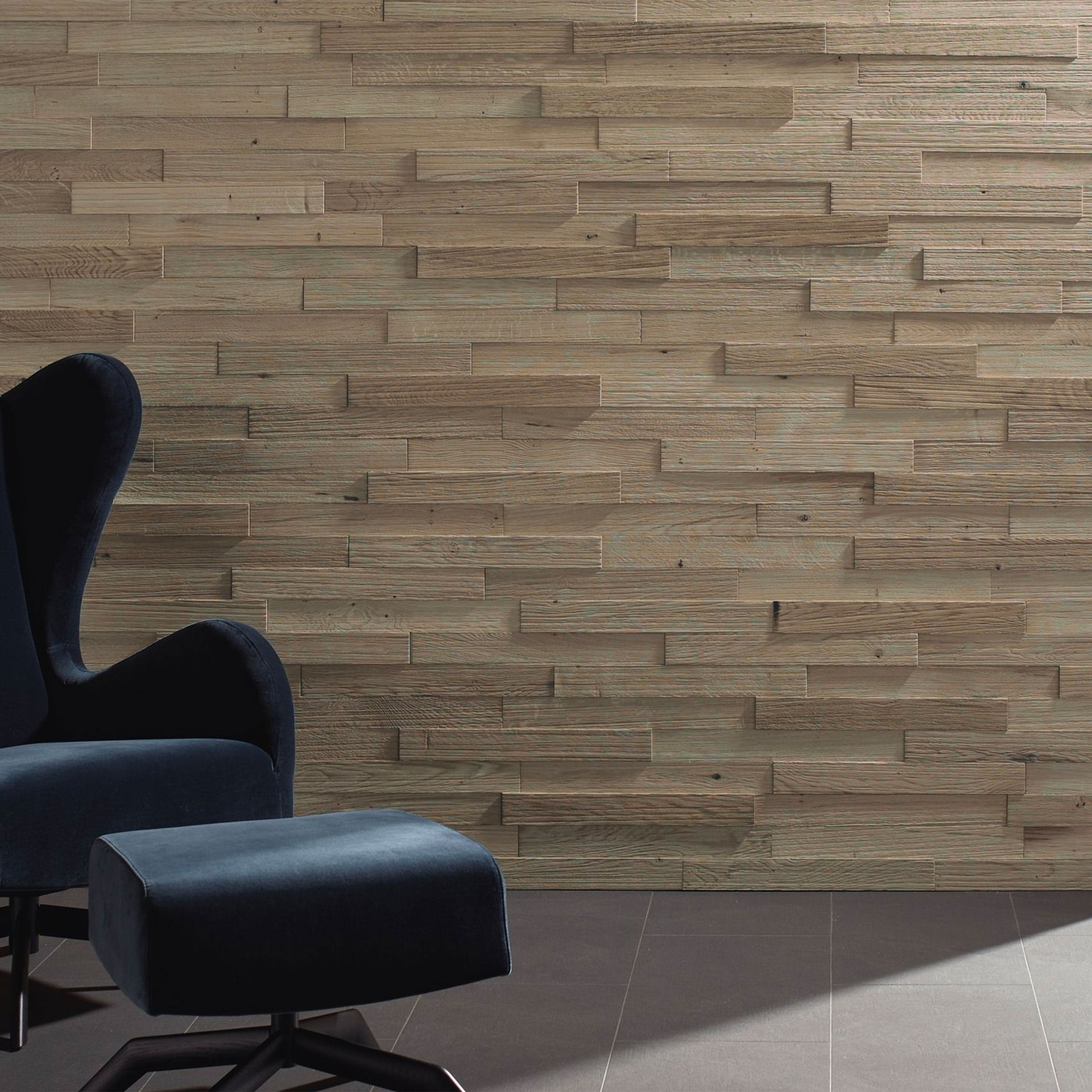€29,90mq *MEGA STOCK* pacco da 1,86mq di Rivestimento autoadesivo Rovere massello  HARO WALL NEVADA white (olio effetto grezzo) (3,7-4,7-7,3)X62X496mm